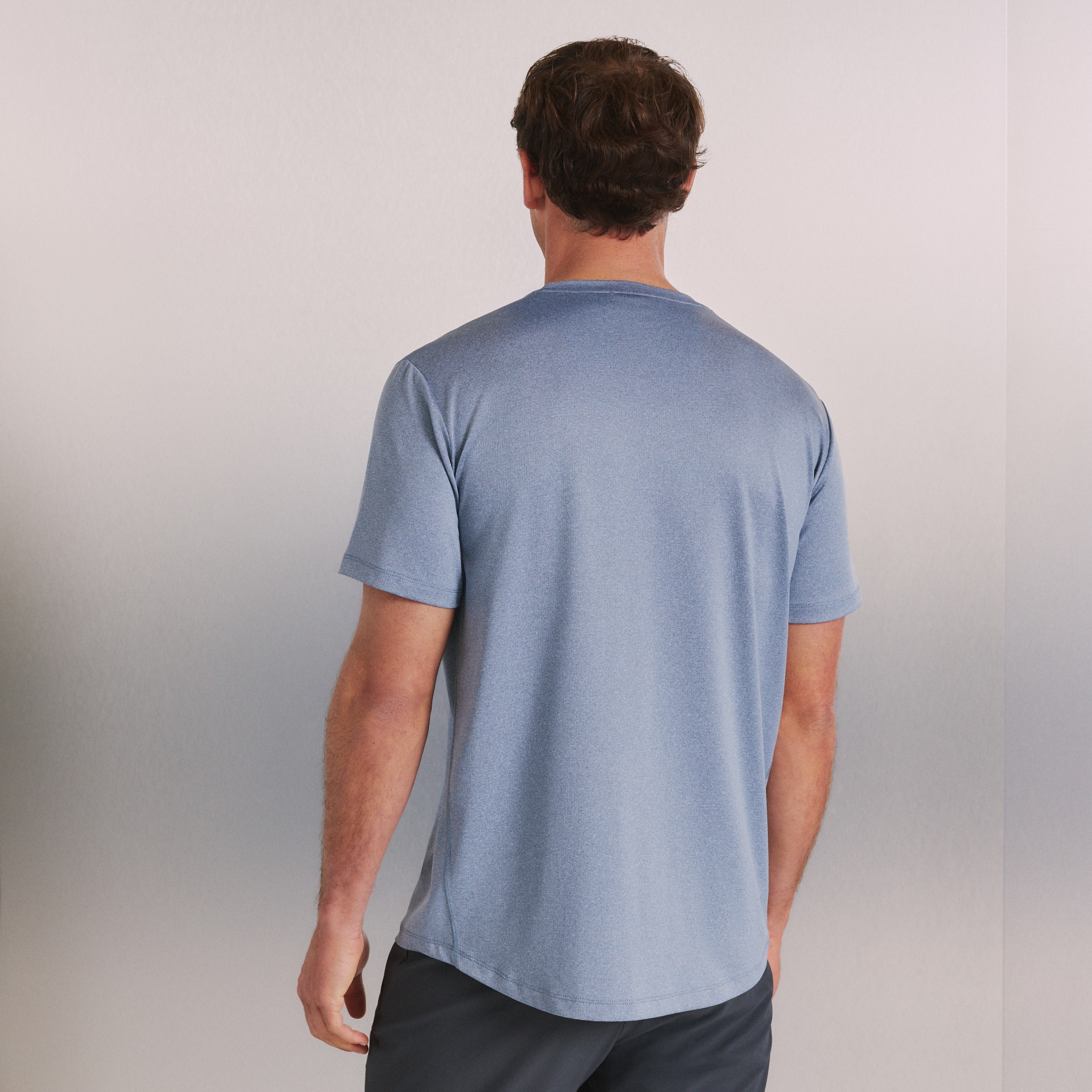 Camiseta de montaña de hombre Mountain Pro - Gris Azul-3