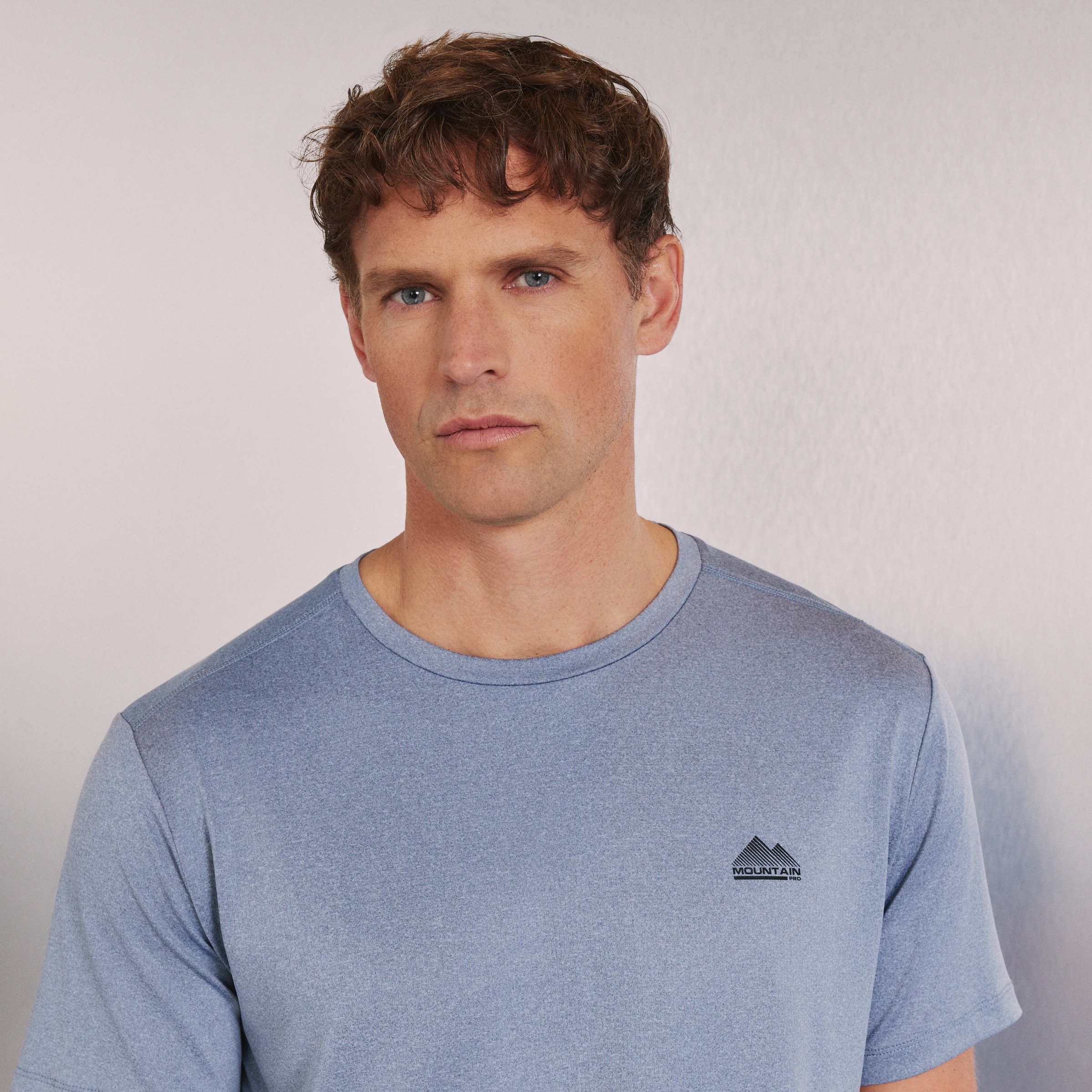 Camiseta de montaña de hombre Mountain Pro - Gris Azul-4
