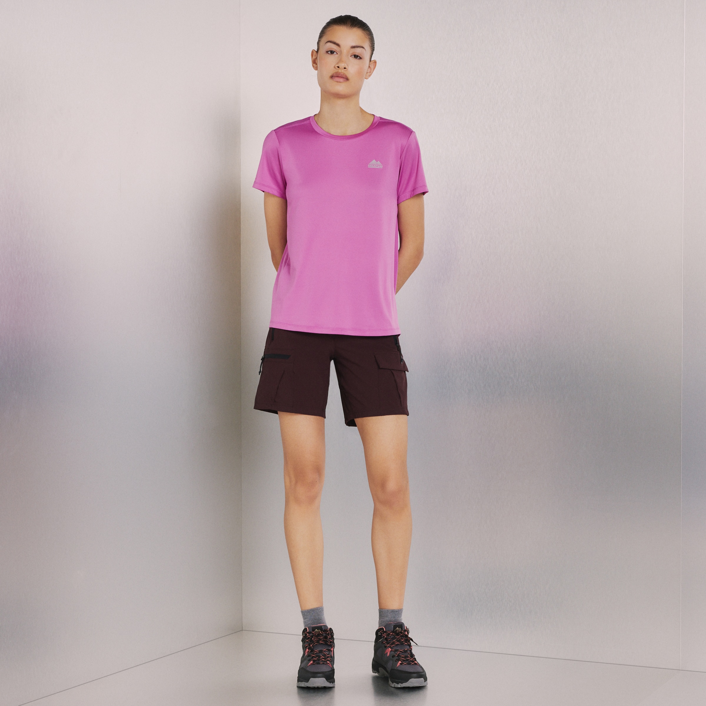 Camisola de Montanha de Mulher Rosa-2