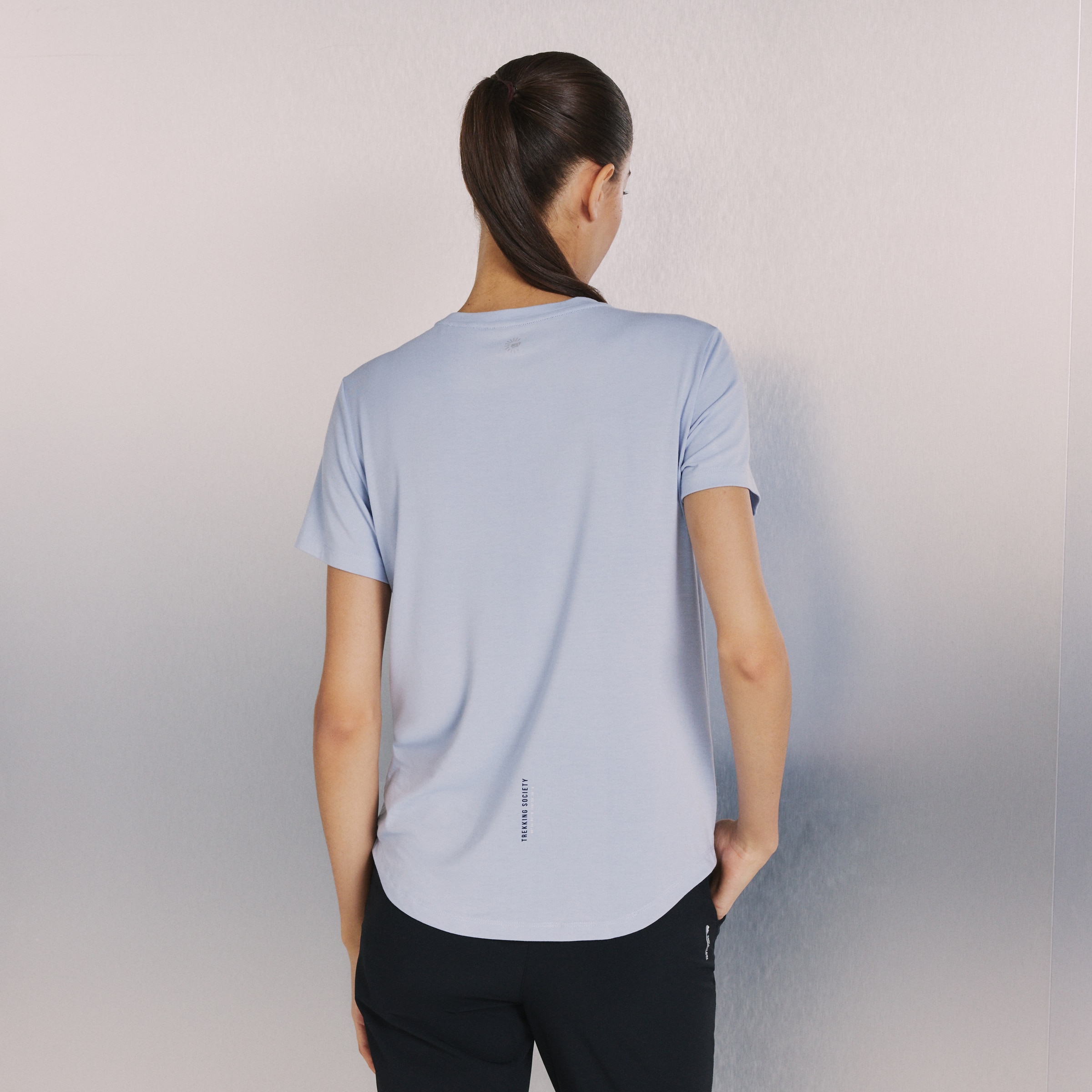 Camiseta de montaña de mujer Mountain Pro - Azul Azul-3