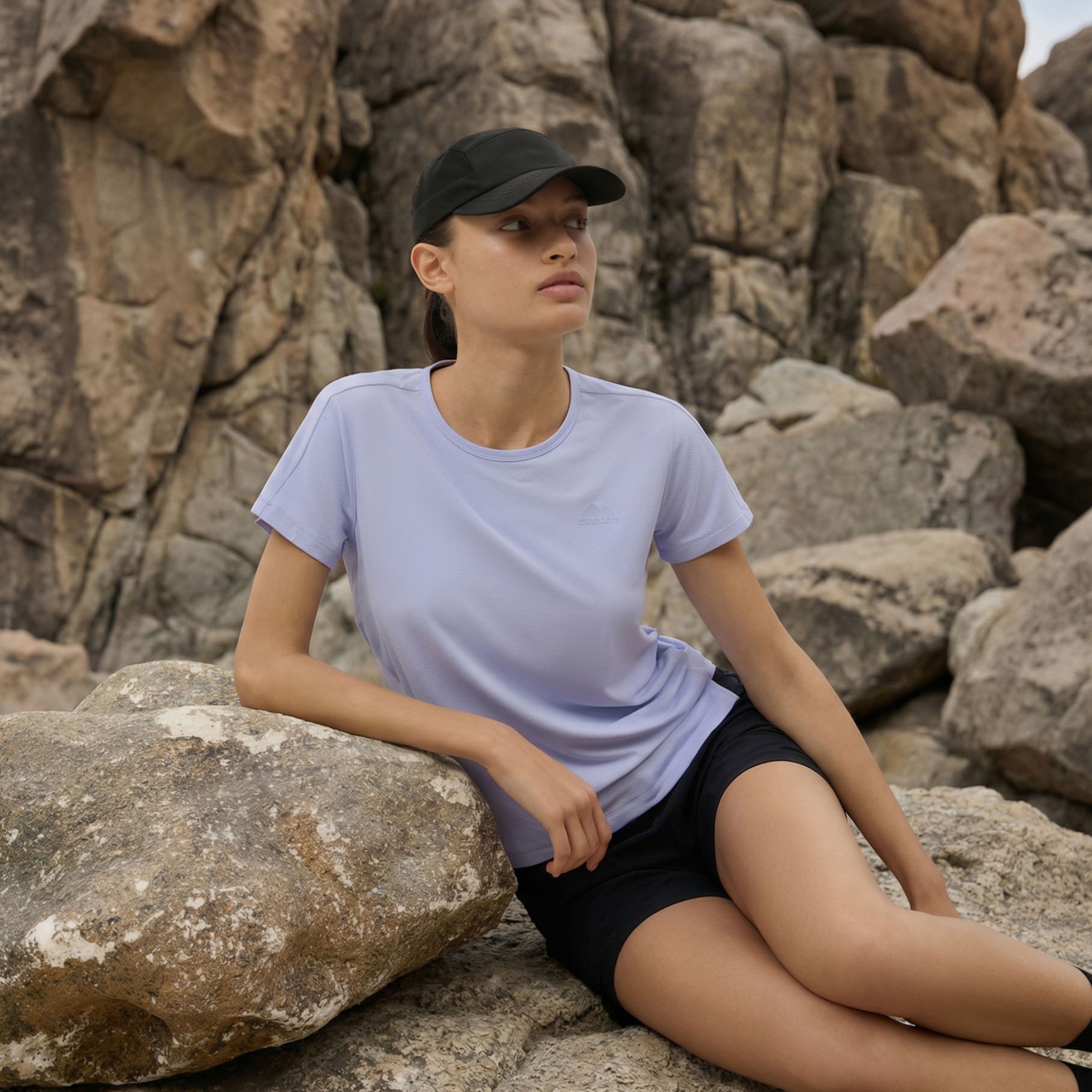 Camisola de Montanha de Mulher Lilás-1