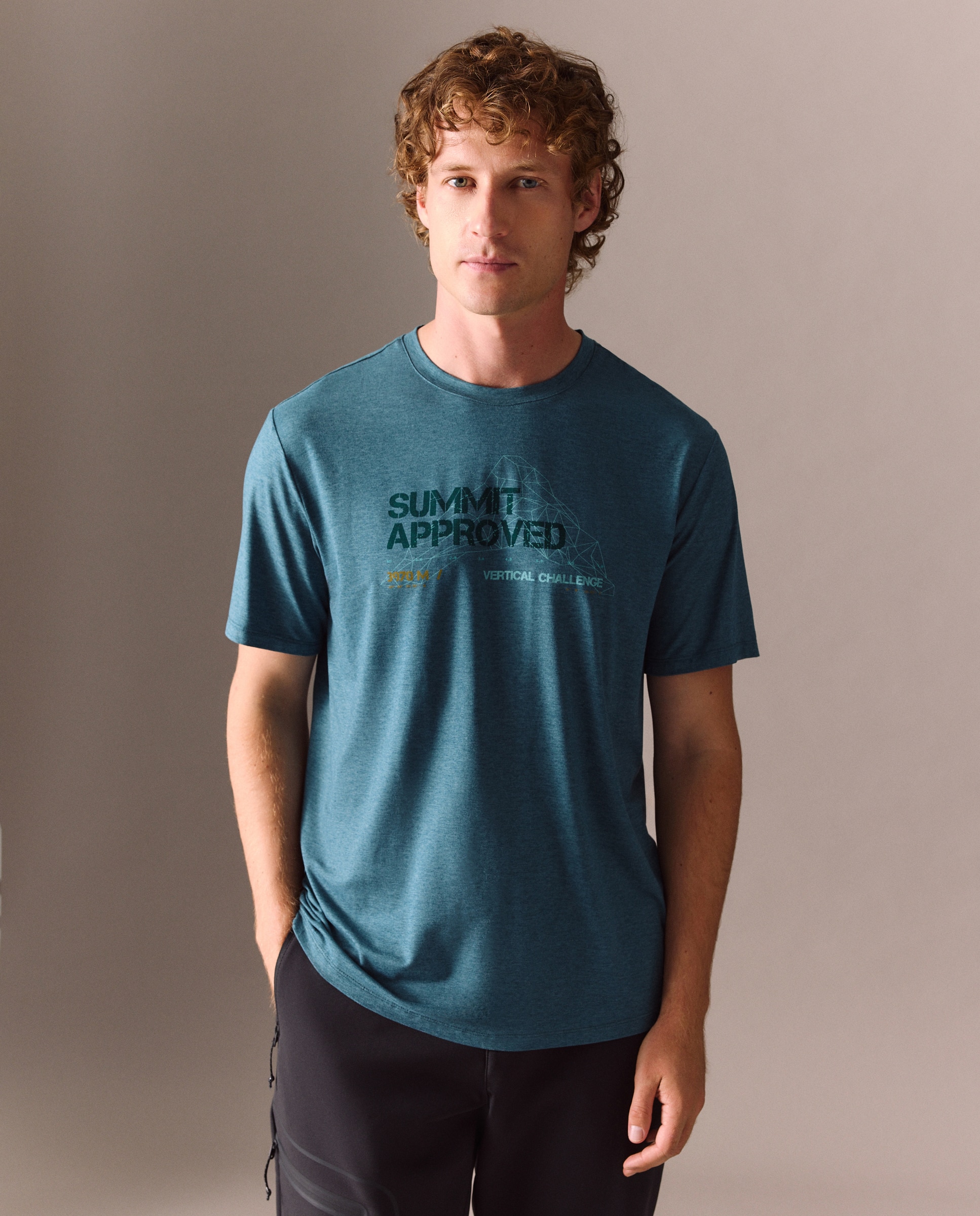 Camiseta de montaña de Mountain Pro de hombre - 410 Azul claro 410 Azul claro-1