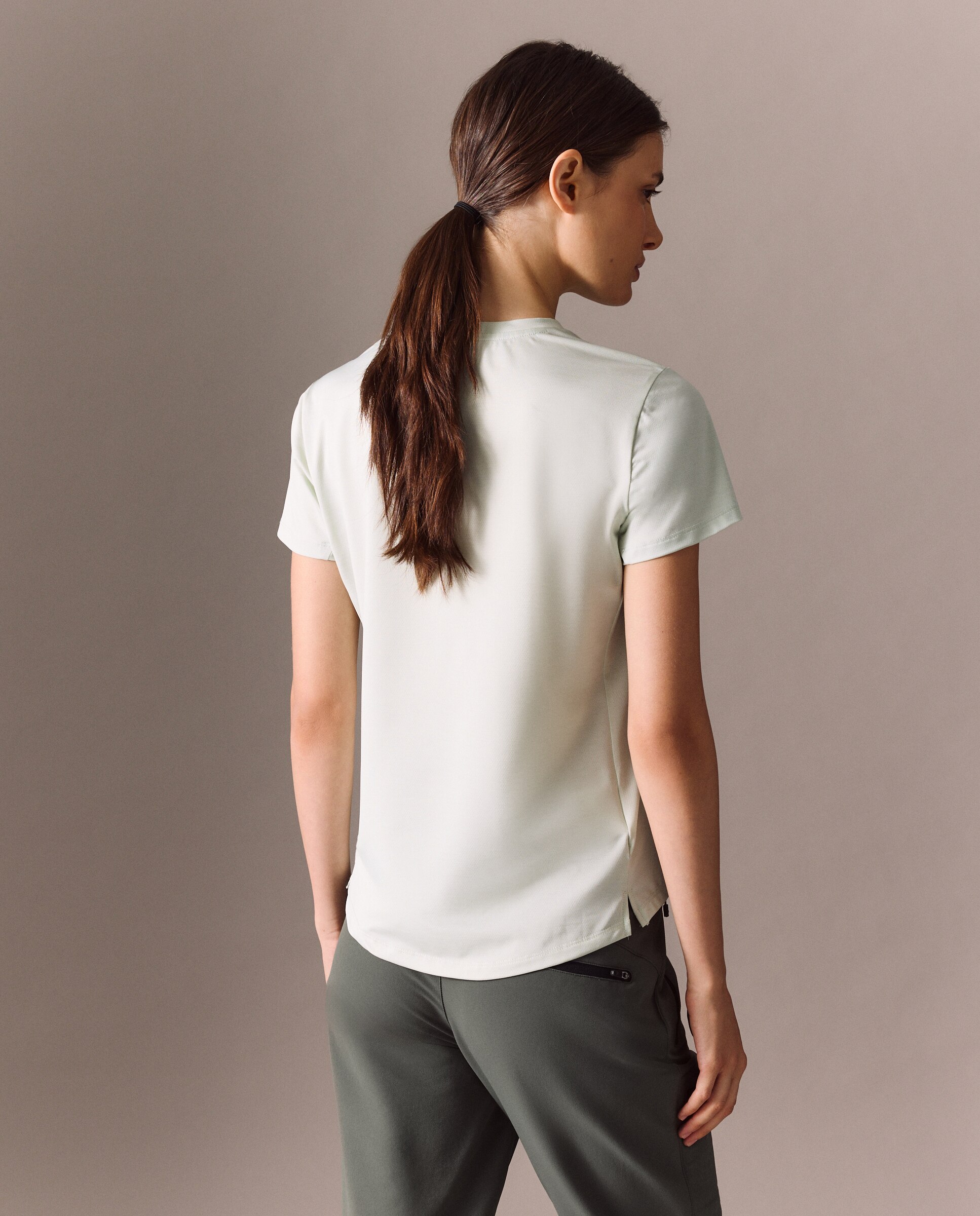 Camiseta de montaña de Mountain Pro de mujer - Verde Verde-3