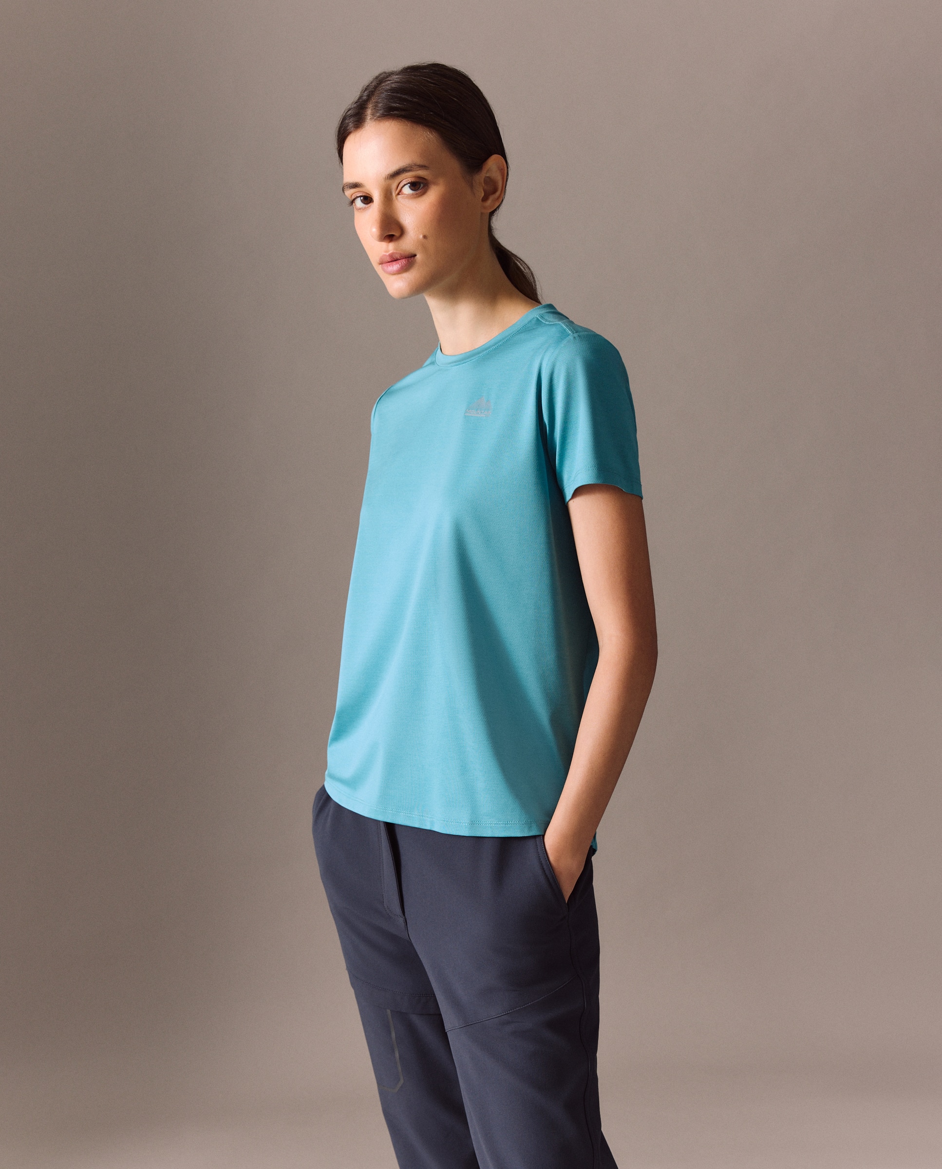 Camiseta de montaña de Mountain Pro de mujer - 450 Turquesa 450 Turquesa-1