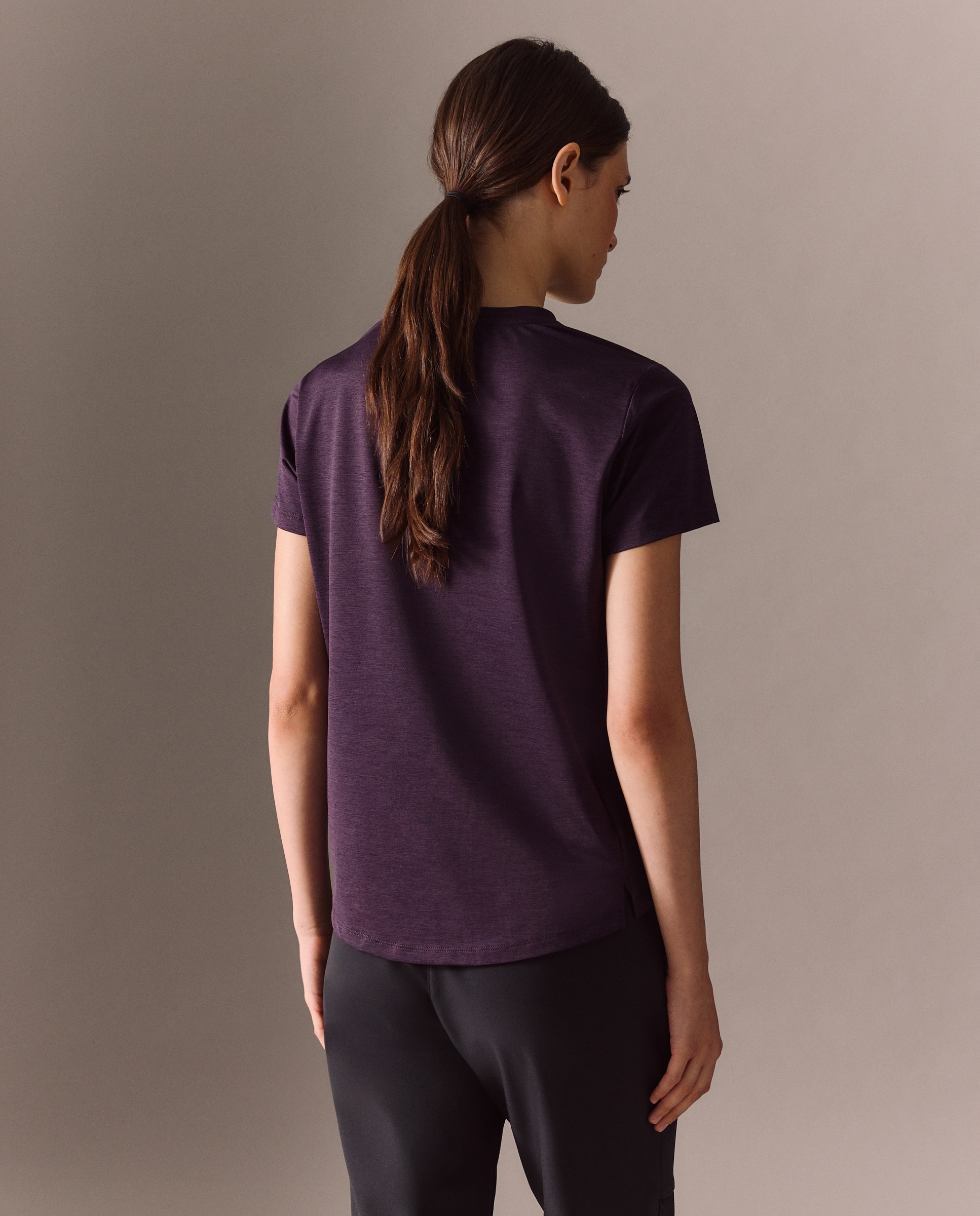 T-shirt de Montanha de Mulher Bordeaux-3