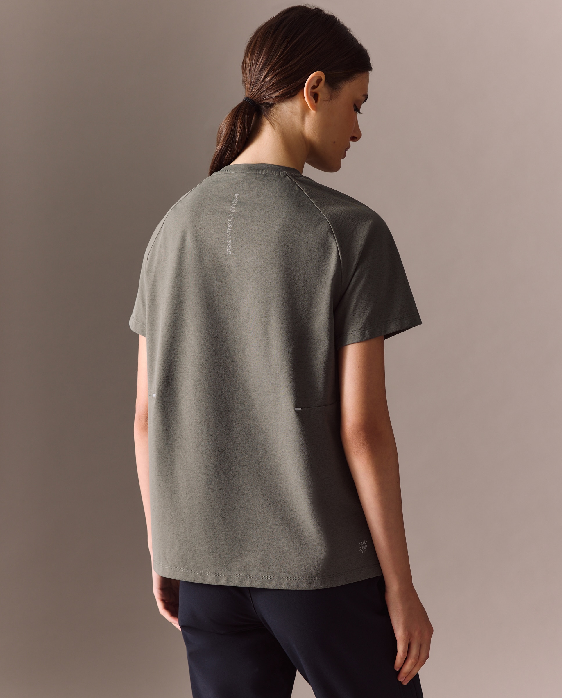 Camiseta de montaña de Mountain Pro de mujer - Verde Verde-3