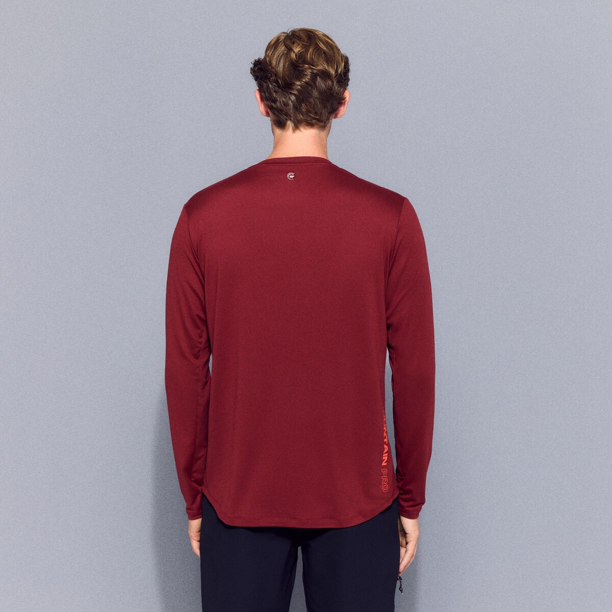 T-shirt de Montanha de Homem Vermelho-3