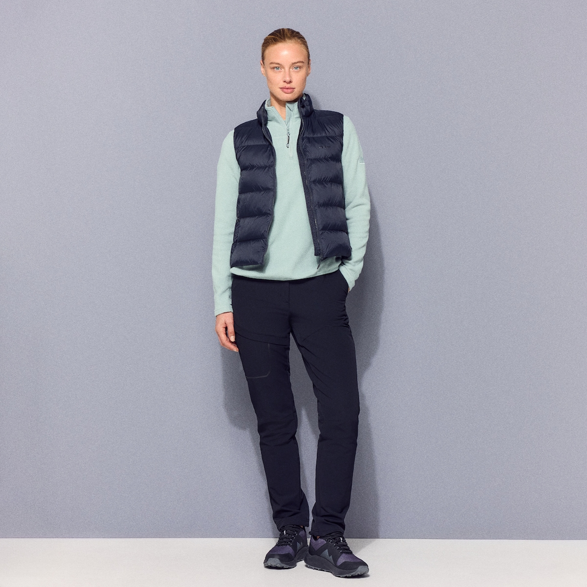 Colete de Montanha de Mulher Preto-2