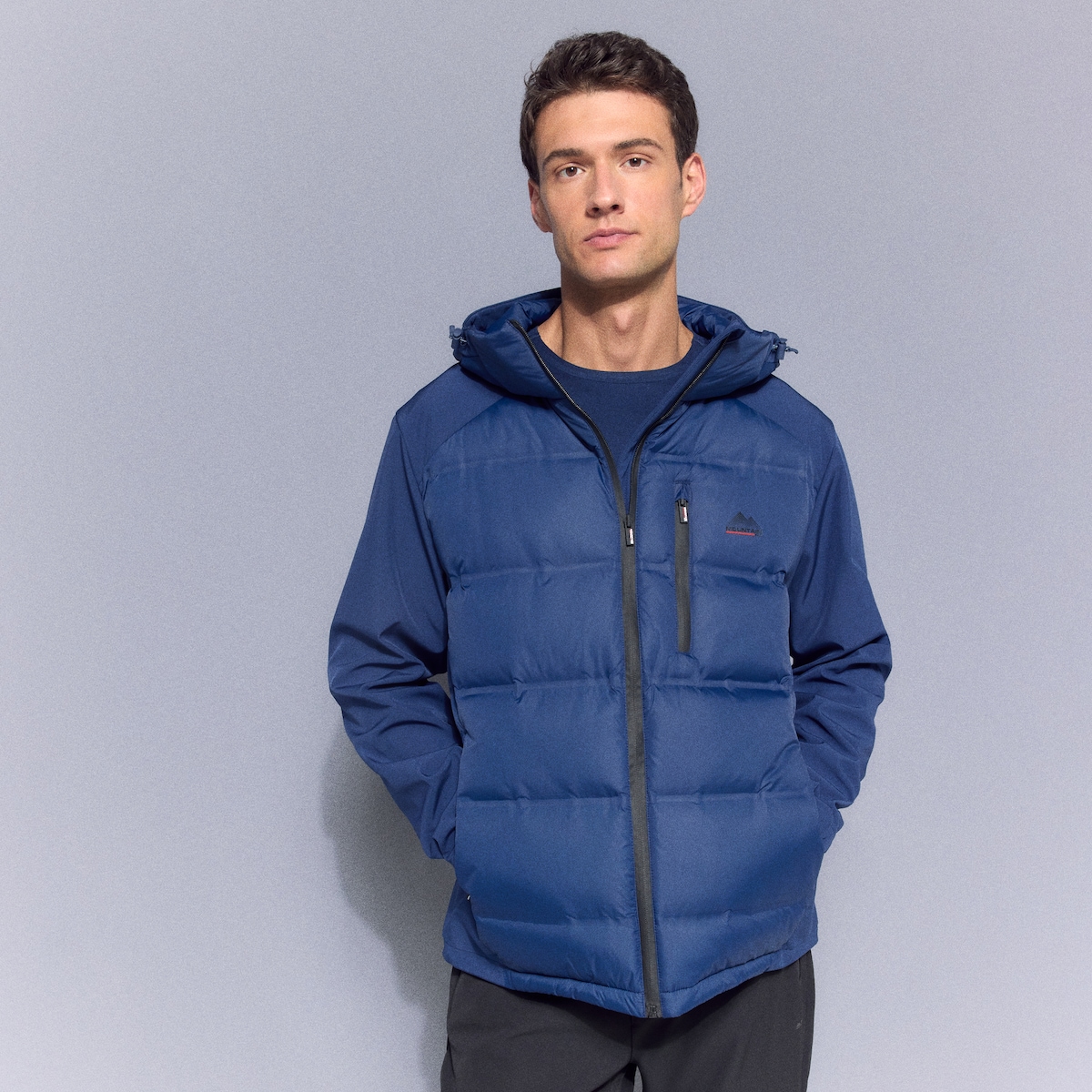 Casaco Híbrido de Montanha de Homem Azul-2