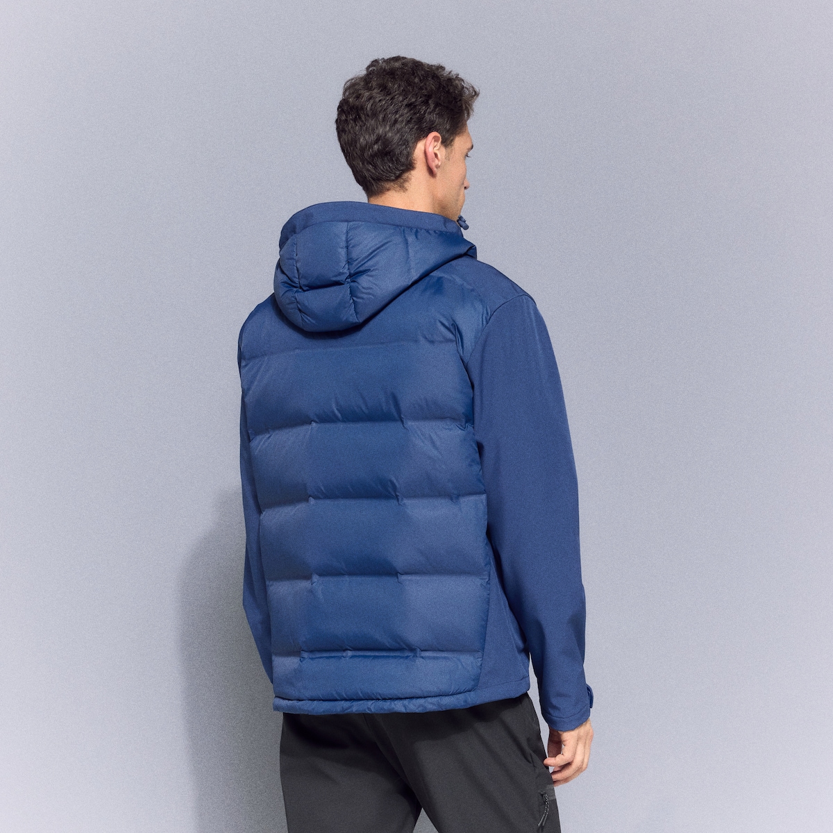 Casaco Híbrido de Montanha de Homem Azul-3