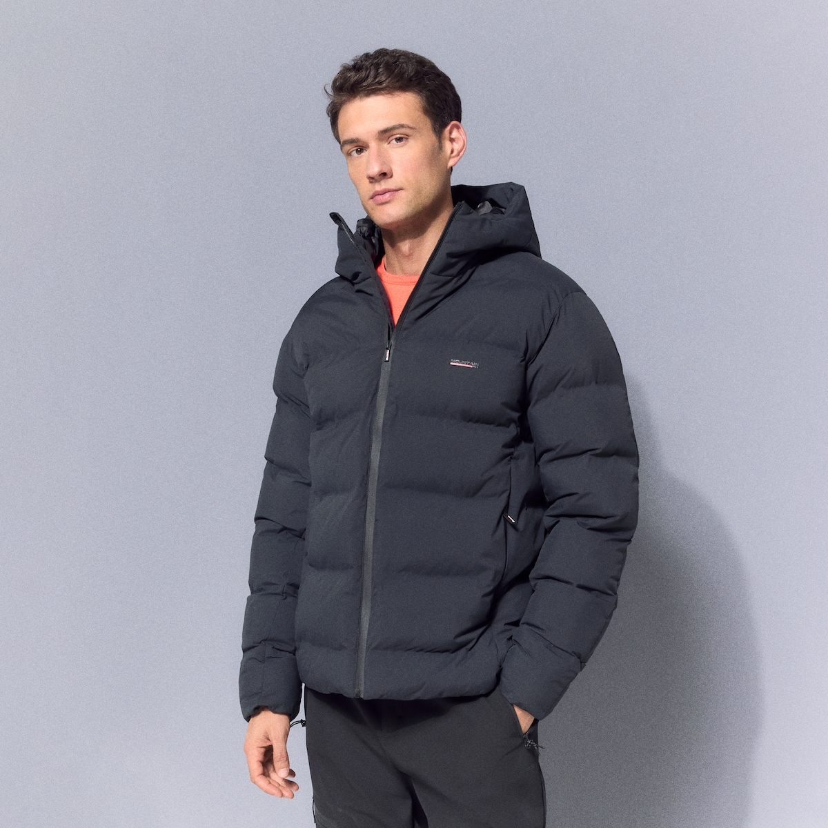 Casaco de Montanha de Homem Preto-1