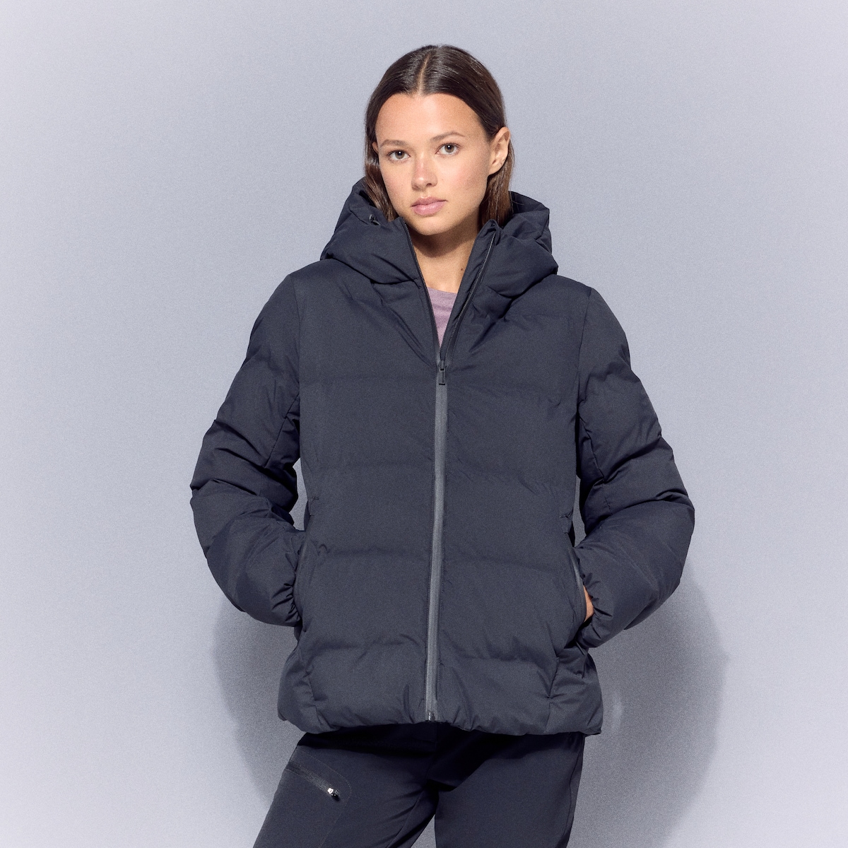 Casaco de Montanha de Mulher Preto-1