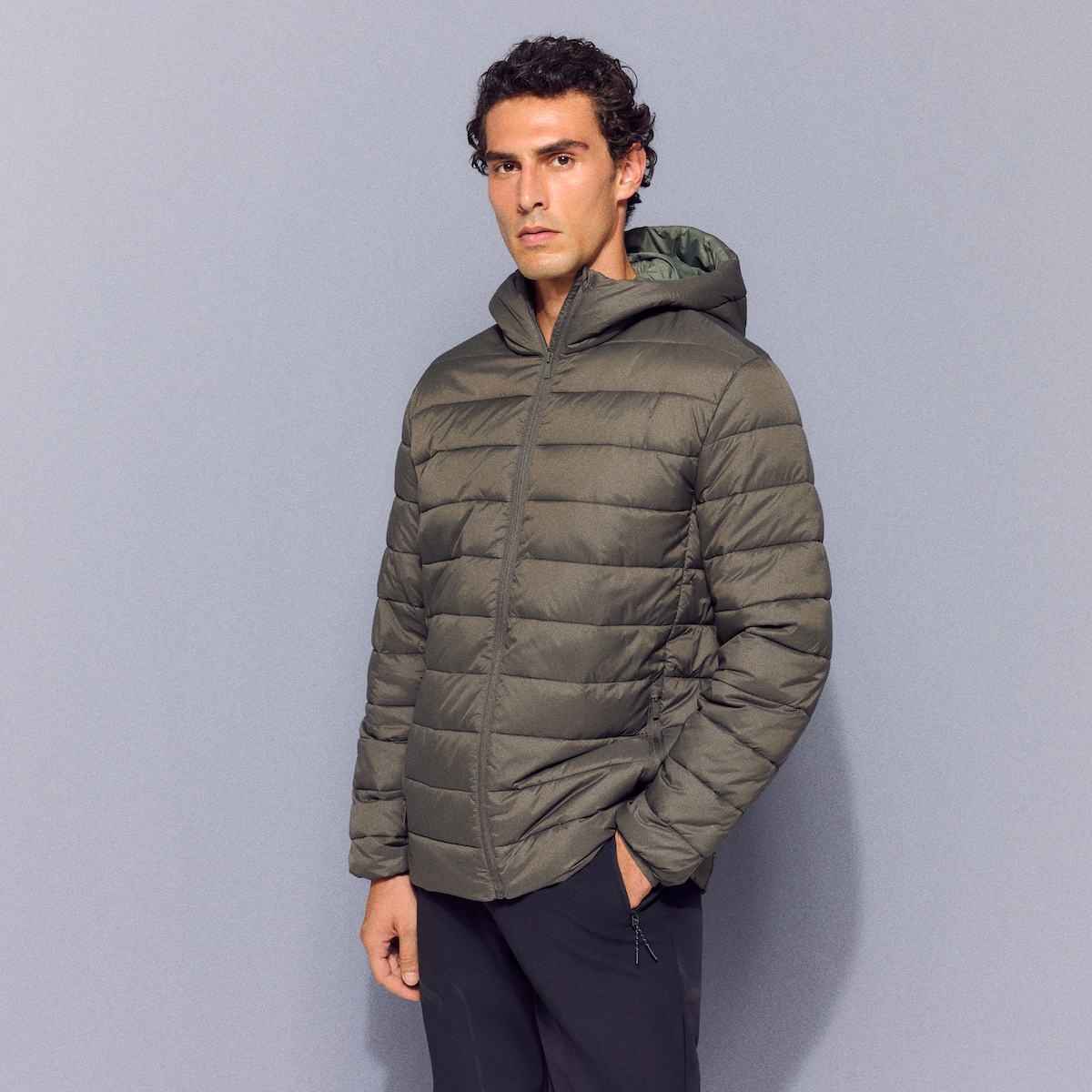 Casaco de Montanha de Homem Verde-1