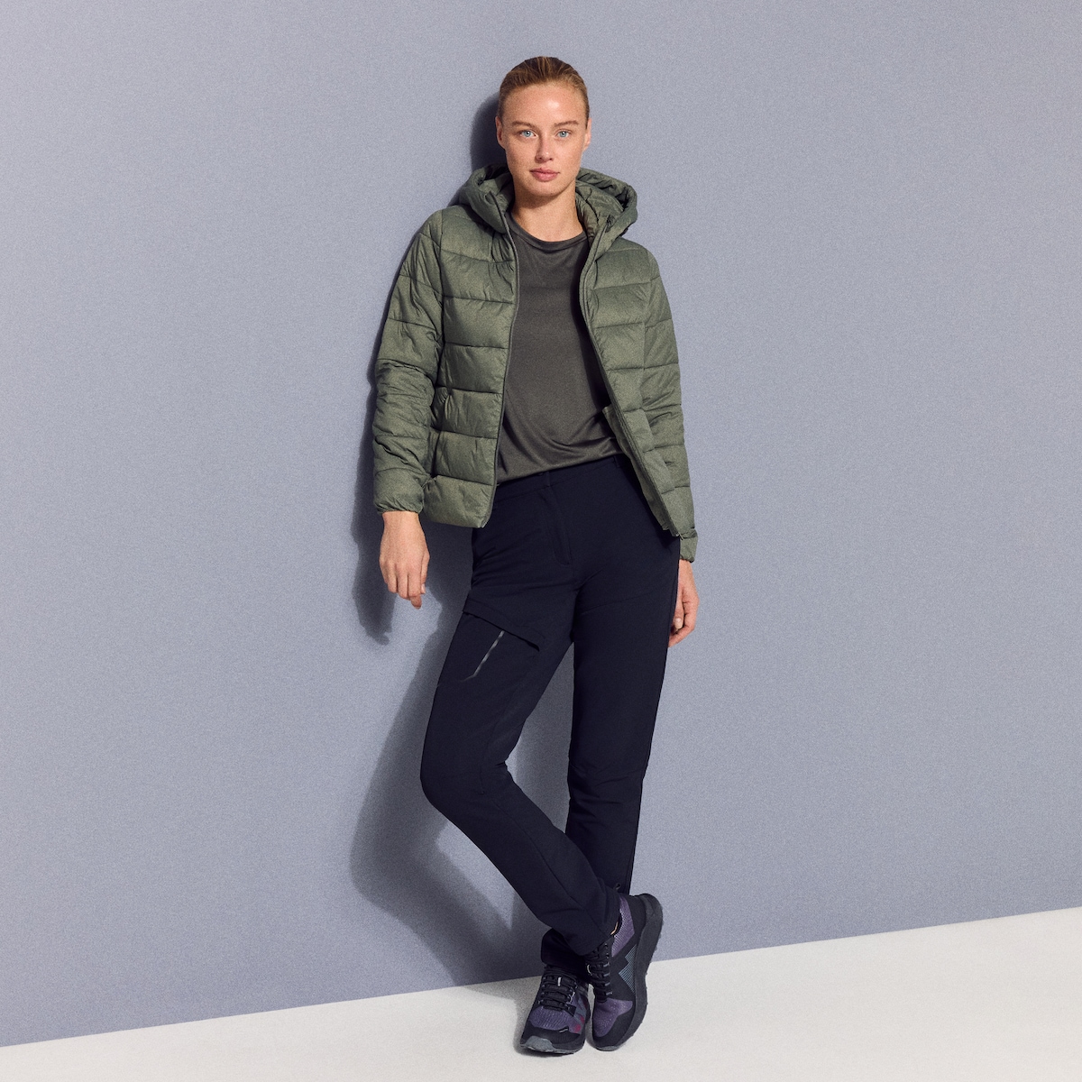 Casaco de Montanha de Mulher Verde-2