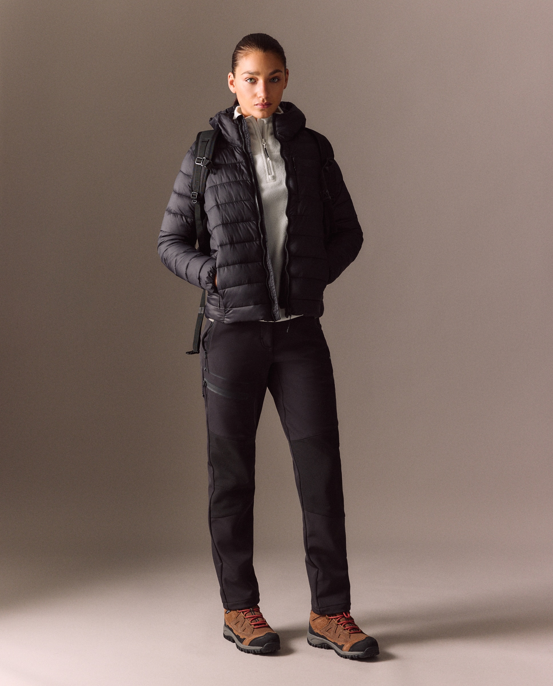 Chaqueta de montaña de Mountain Pro de mujer - Negro Negro-2