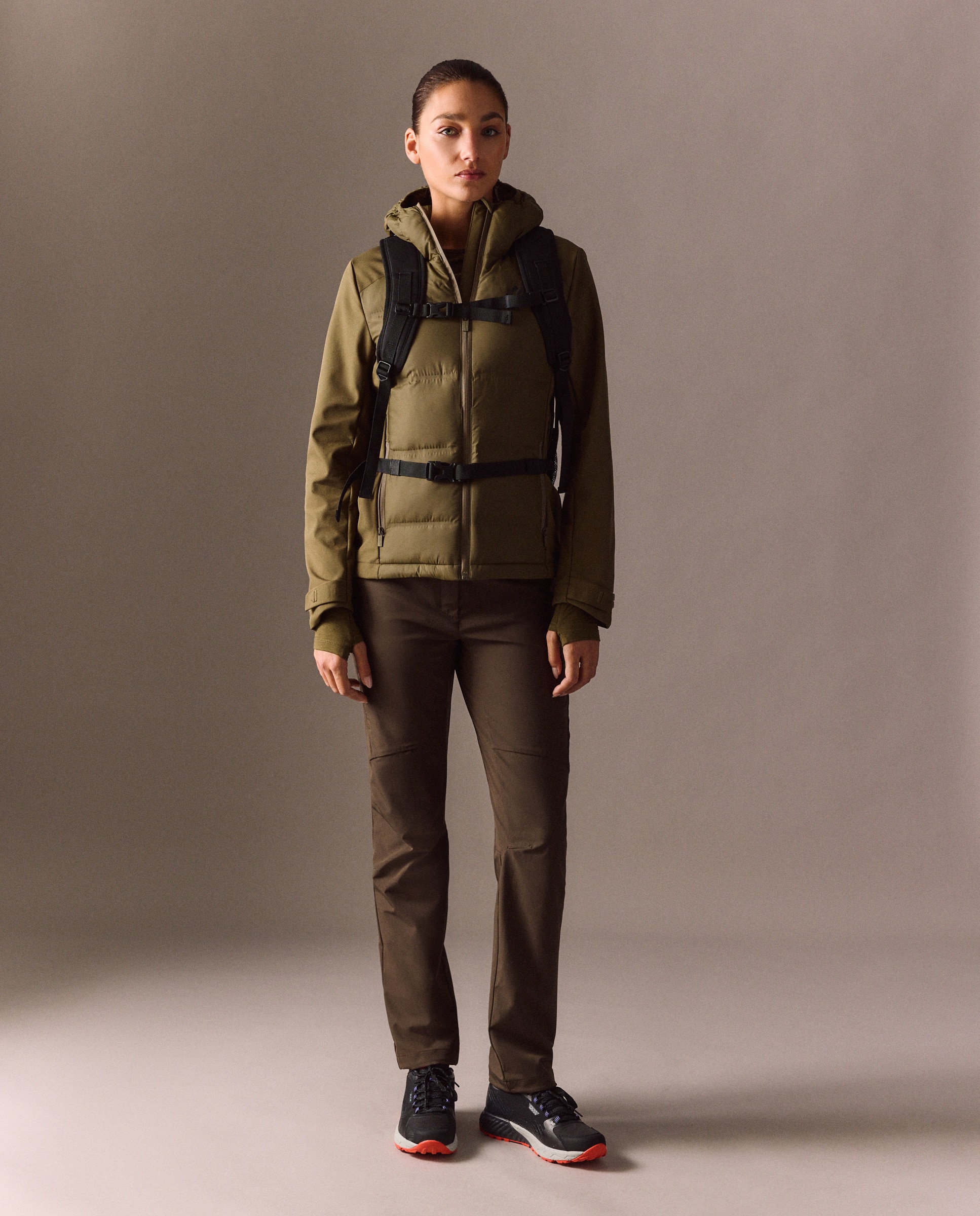 Imagen 0 de Chaqueta híbrida de montaña de Mountain Pro de mujer Verde