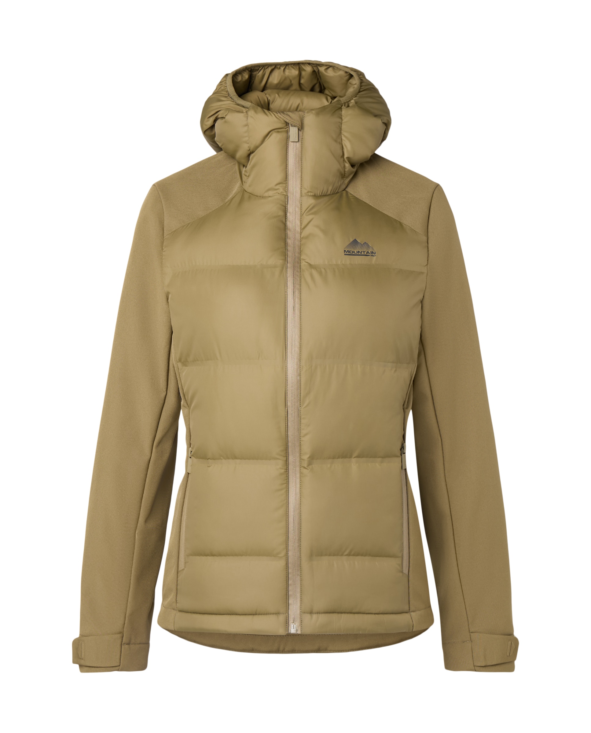 Chaqueta híbrida de montaña de Mountain Pro de mujer - Verde Verde-5