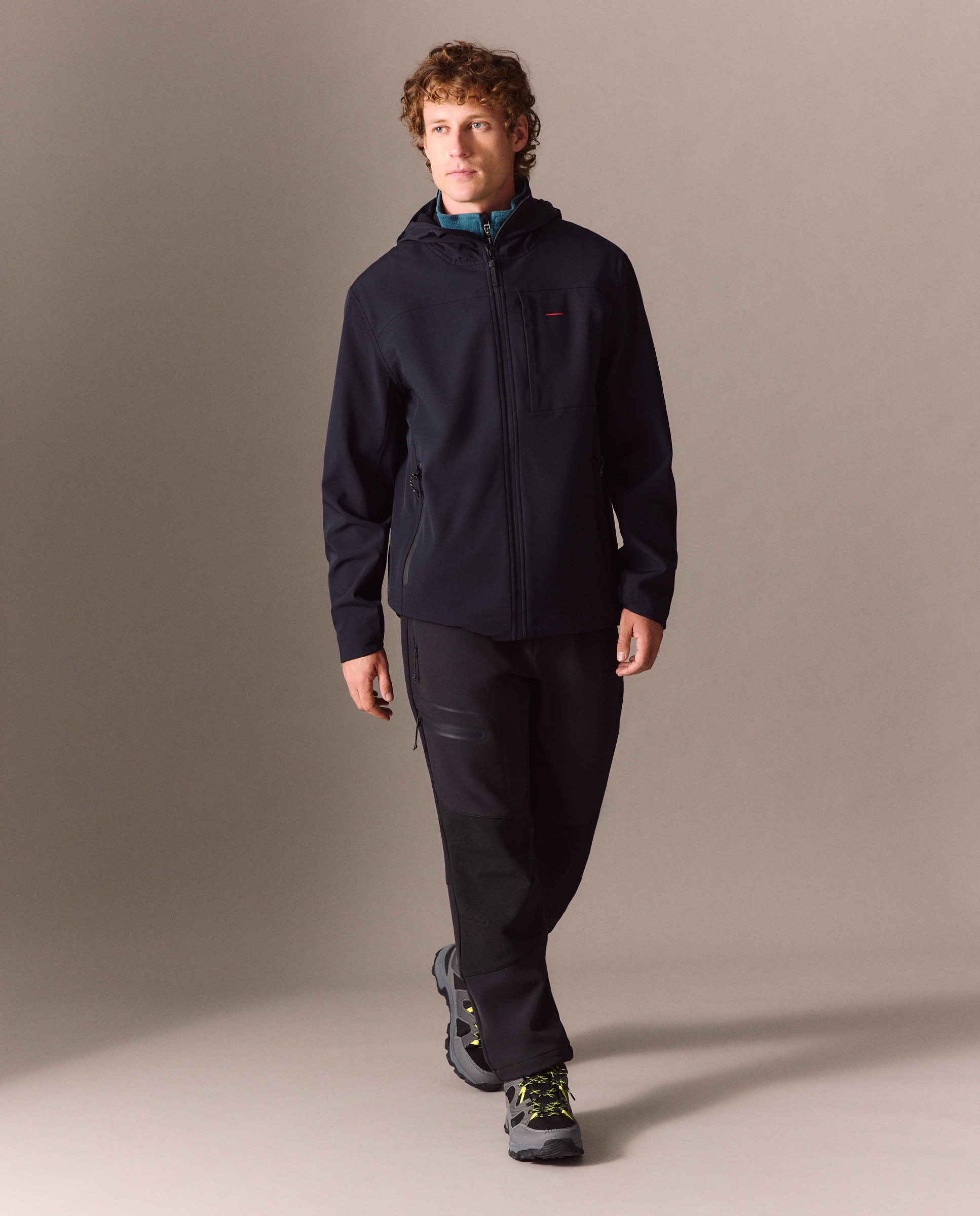 Softshell de montaña de Mountain Pro de hombre - Negro Negro-2