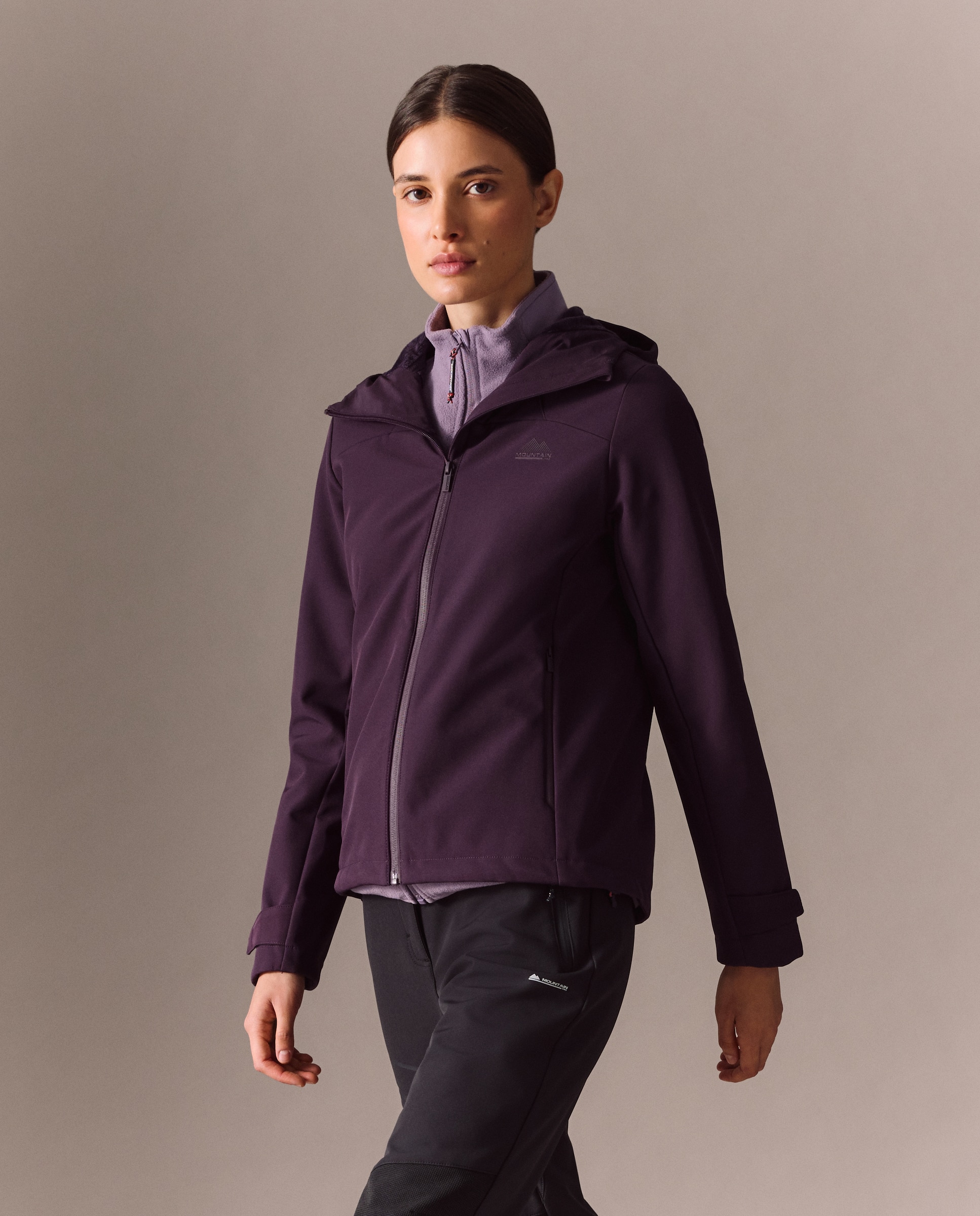 Softshell de montaña de Mountain Pro de mujer - Burdeos Burdeos-1
