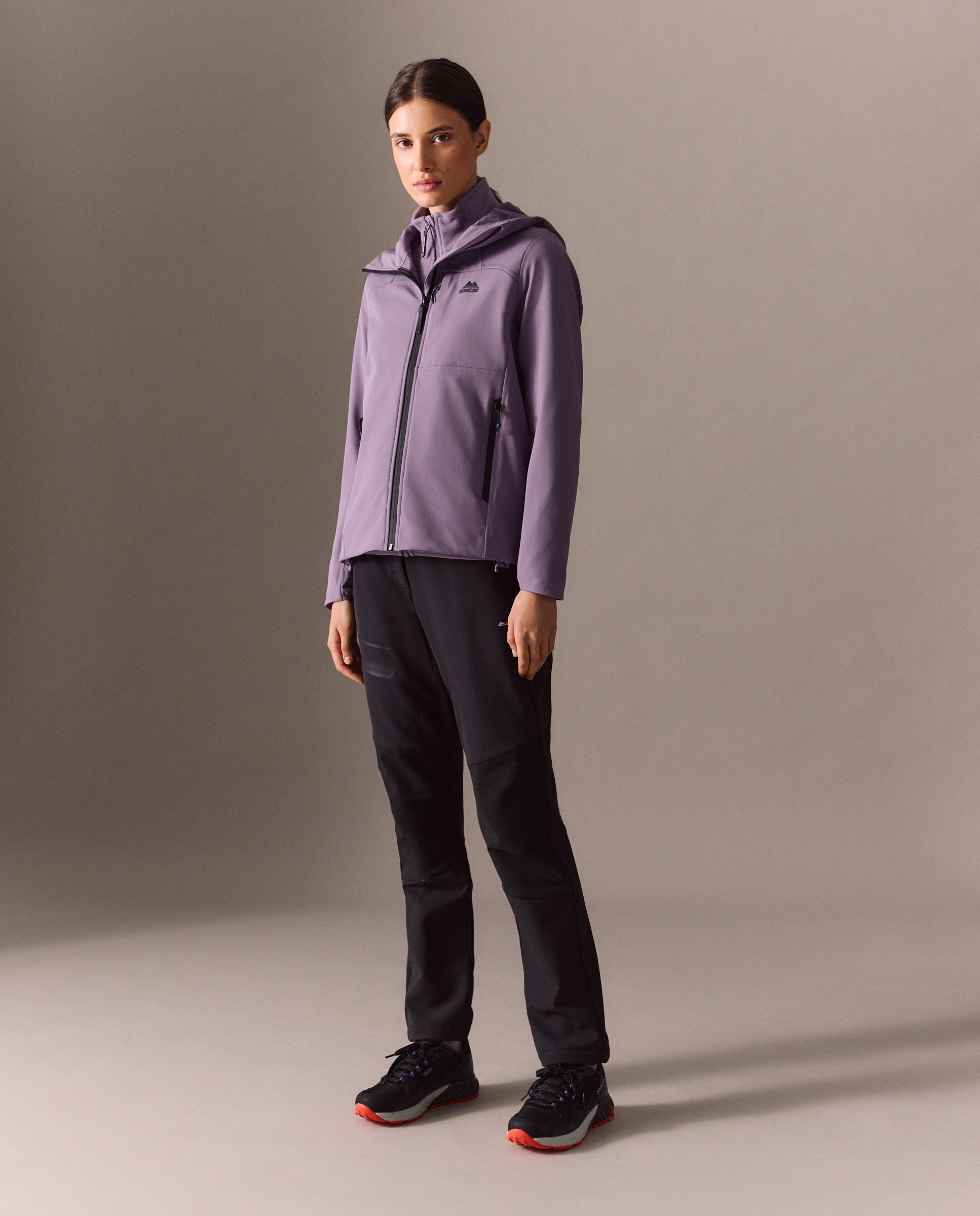 Casaco Softshell de Montanha de Mulher Púrpura-2