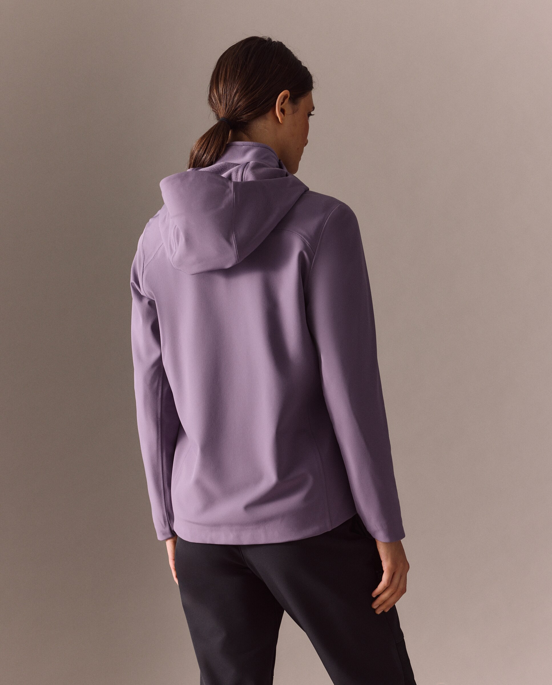 Casaco Softshell de Montanha de Mulher Púrpura-3
