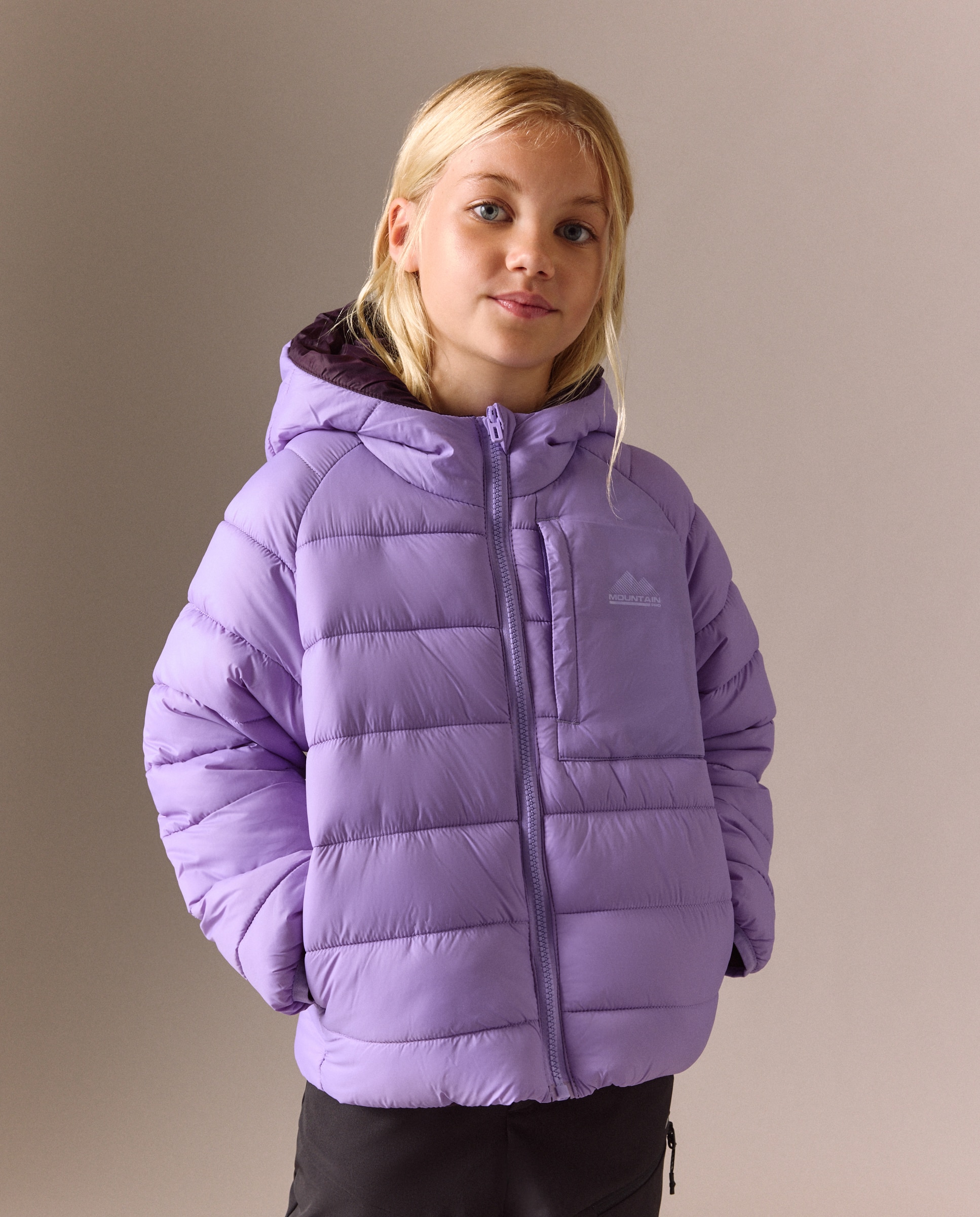 Mountain PRO Chaqueta reversible de montaña de de niña Purpura