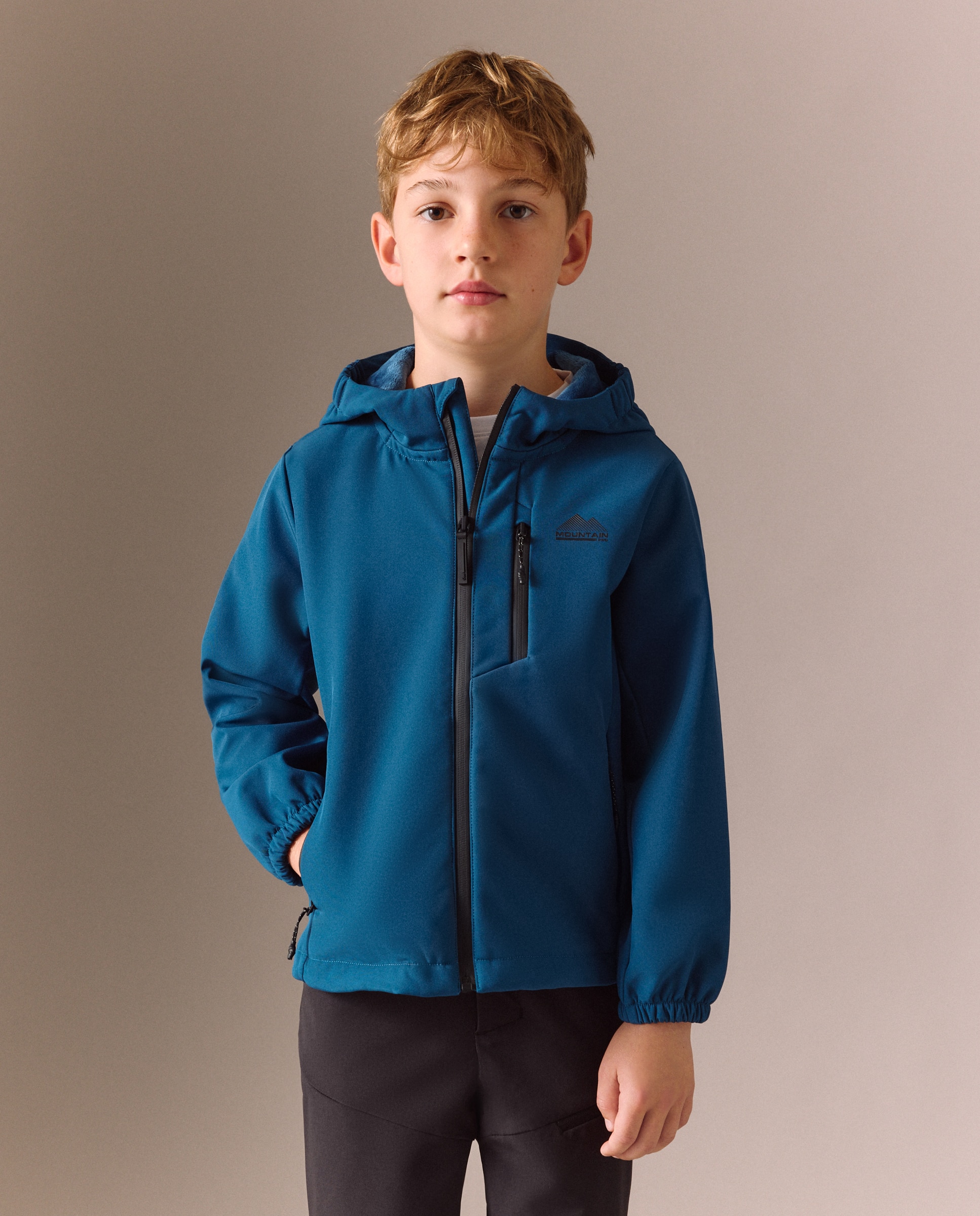 Softshell de montaña de Mountain Pro de niño - 400 Azul 400 Azul-3