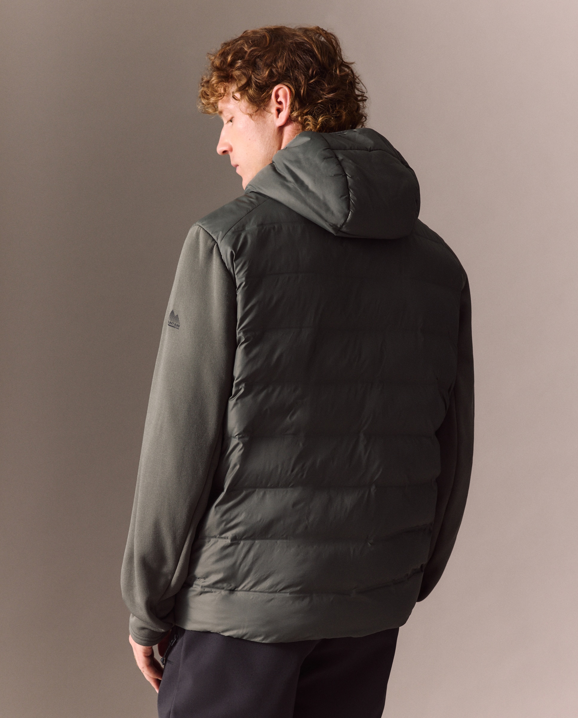 Imagen 3 de Chaqueta híbrida con relleno de fibra hueca de montaña de Mountain Pro de hombre - Verde Verde