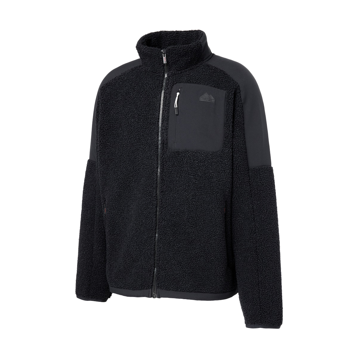 Polar de Pelo de Borrego de Montanha para Homem Preto-4