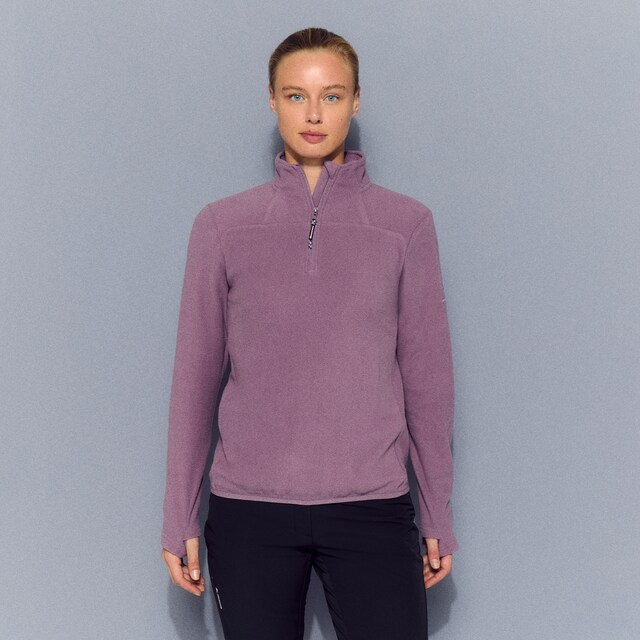 Imagem 0 de Micro Polar de 1/2 Fecho de Correr de Montanha para Mulher