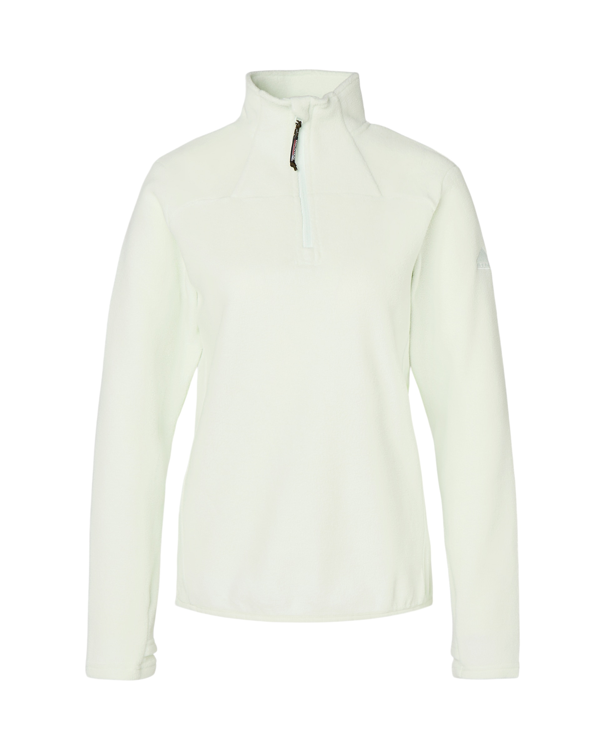 Micro Polar de 1/2 Fecho de Correr de Montanha para Mulher Verde-4