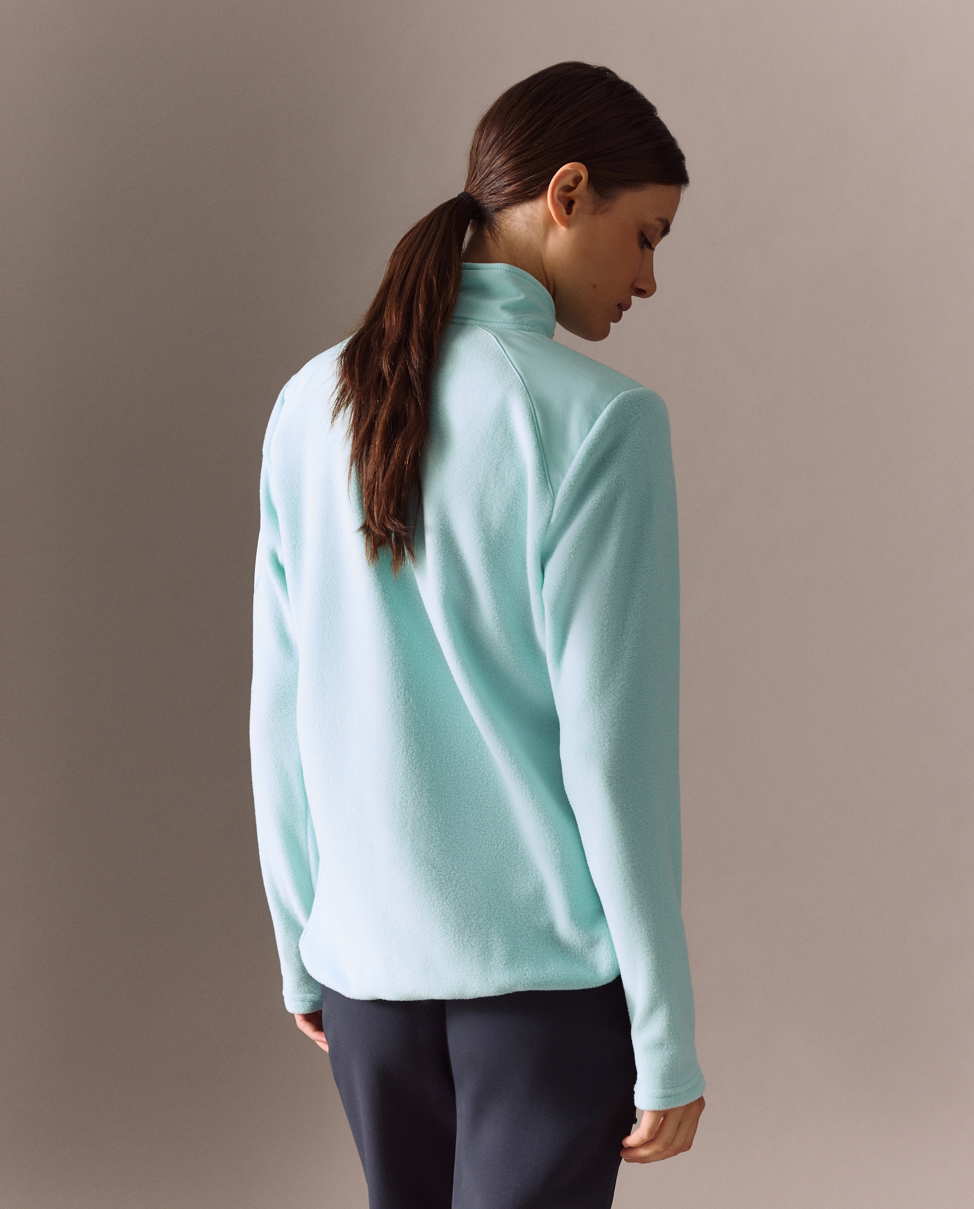 Micropolar de 1/2 cremallera de montaña de Mountain Pro de mujer - 450 Turquesa 450 Turquesa-3