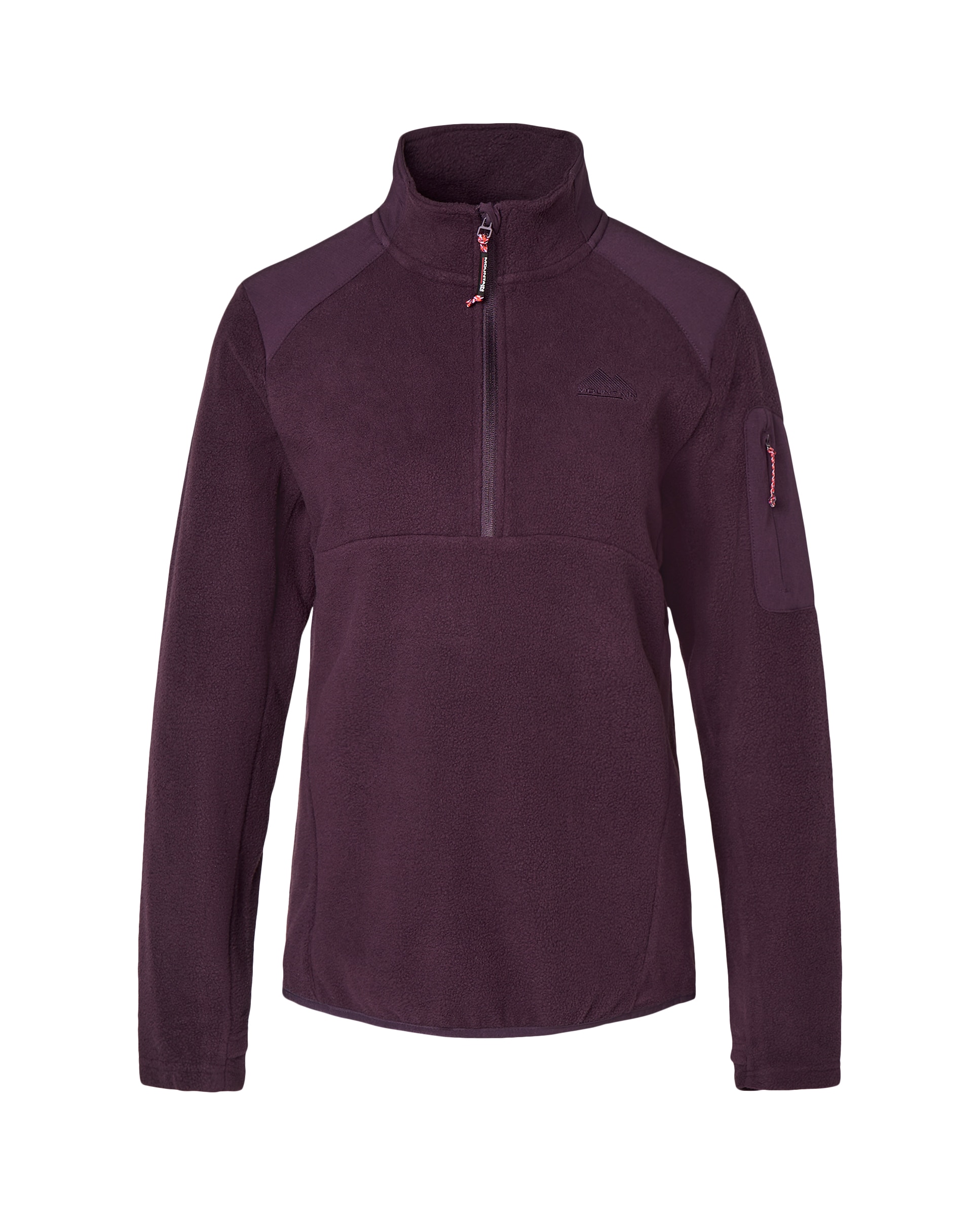Micropolar de 1/2 cremallera de montaña de Mountain Pro de mujer - Burdeos Burdeos-4