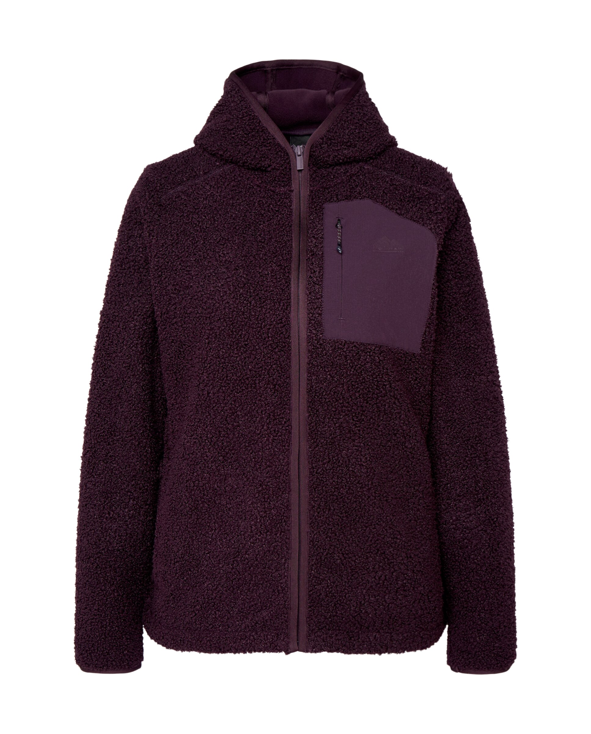 Polar de Pelo de Borrego de Montanha para Mulher Bordeaux-4