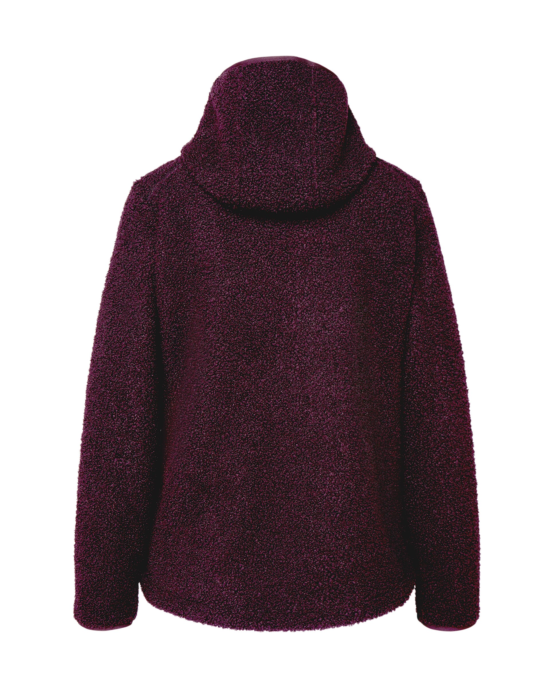Polar de Pelo de Borrego de Montanha para Mulher Bordeaux-5