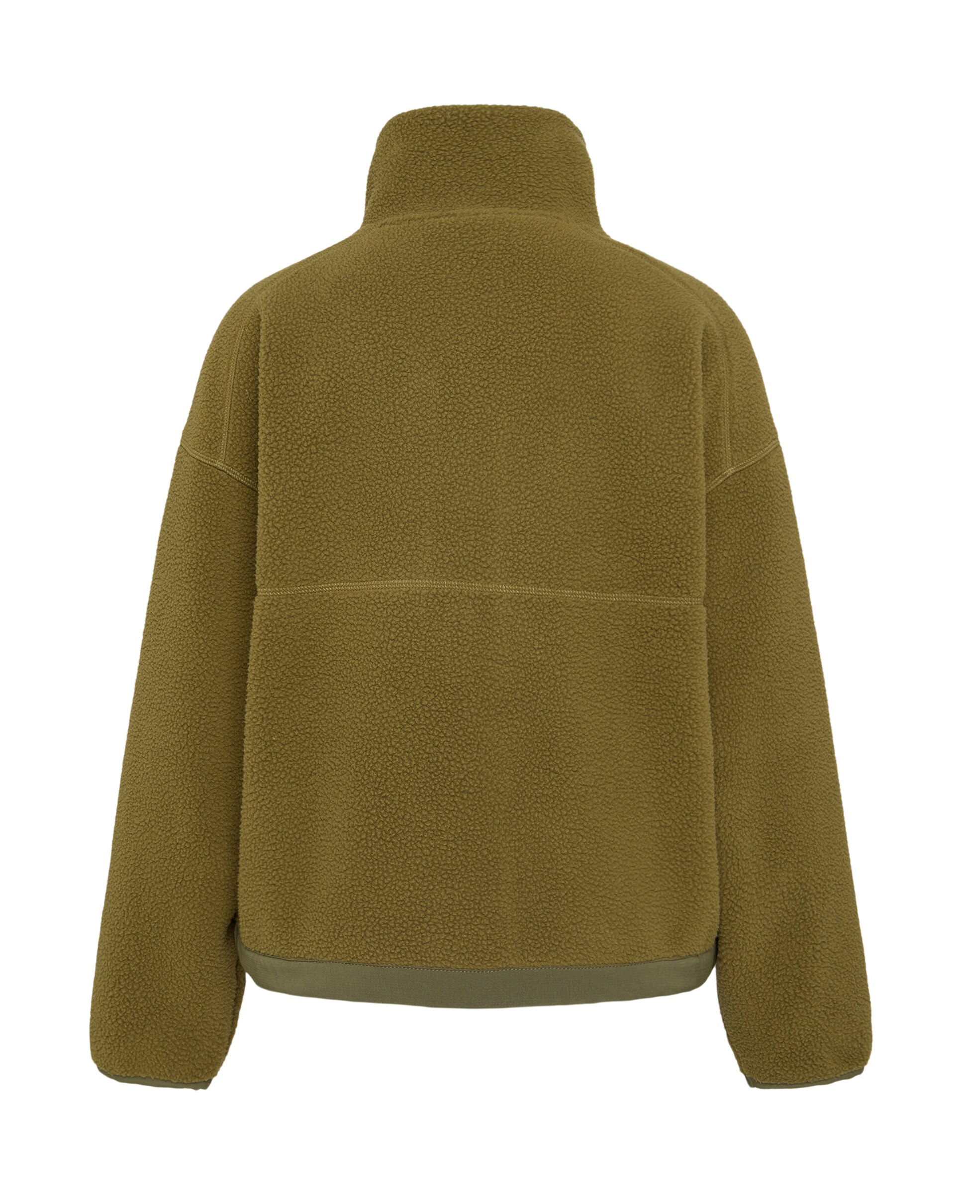 Polar de Pelo de Borrego de Montanha para Mulher Verde-5