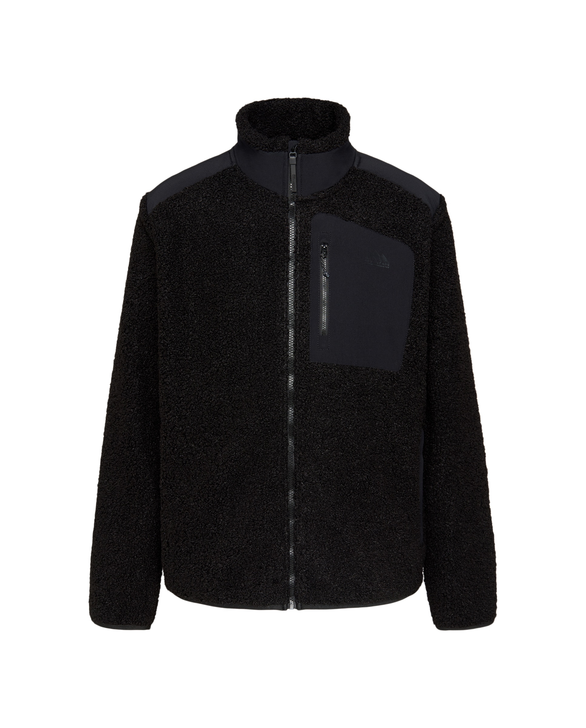 Polar de Pelo de Borrego de Montanha para Homem Preto-2