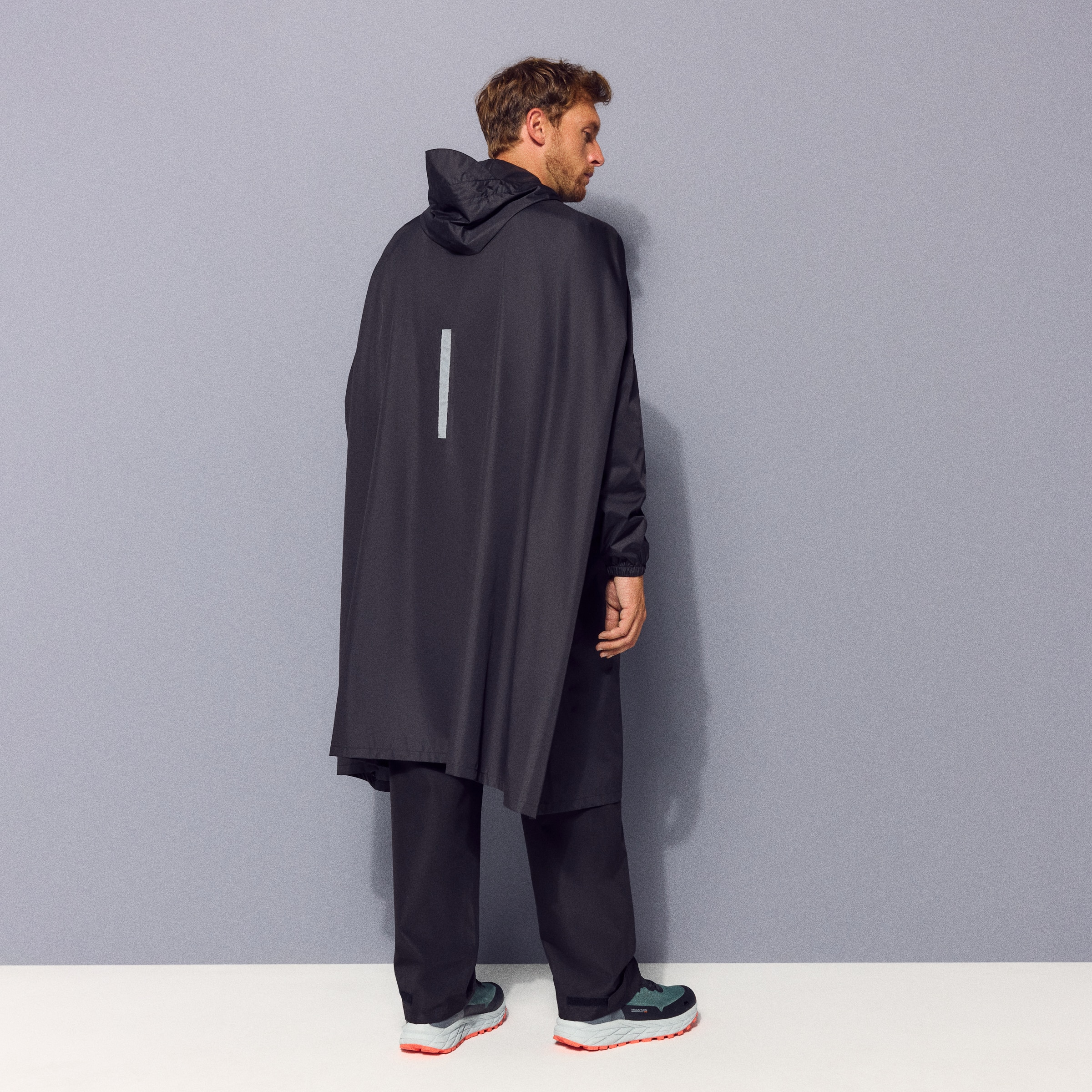 Poncho impermeable de montaña unisex Mountain Pro - Negro Negro-2