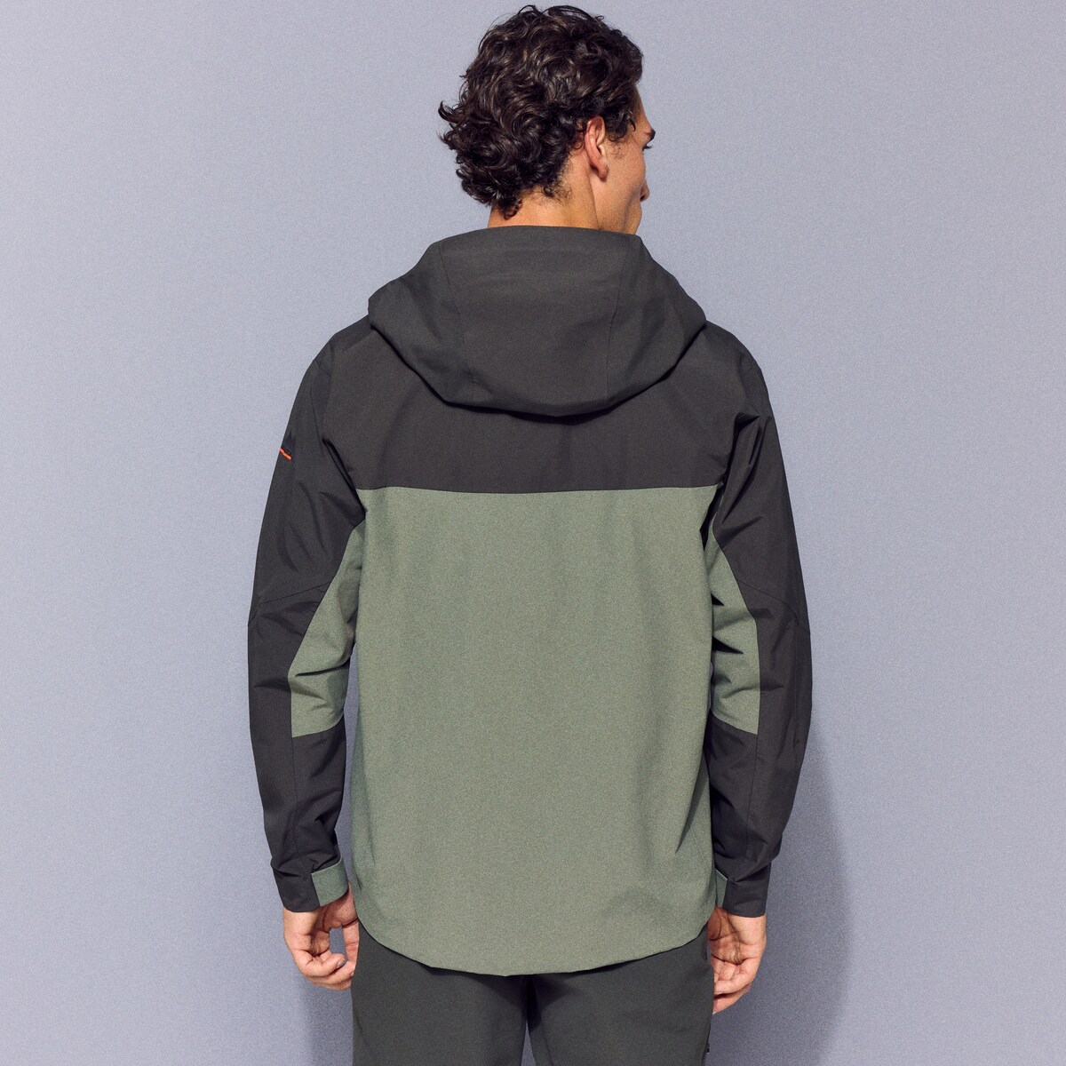 Impermeável de 3 Camadas 20k/20k de Montanha para Homem Verde-3