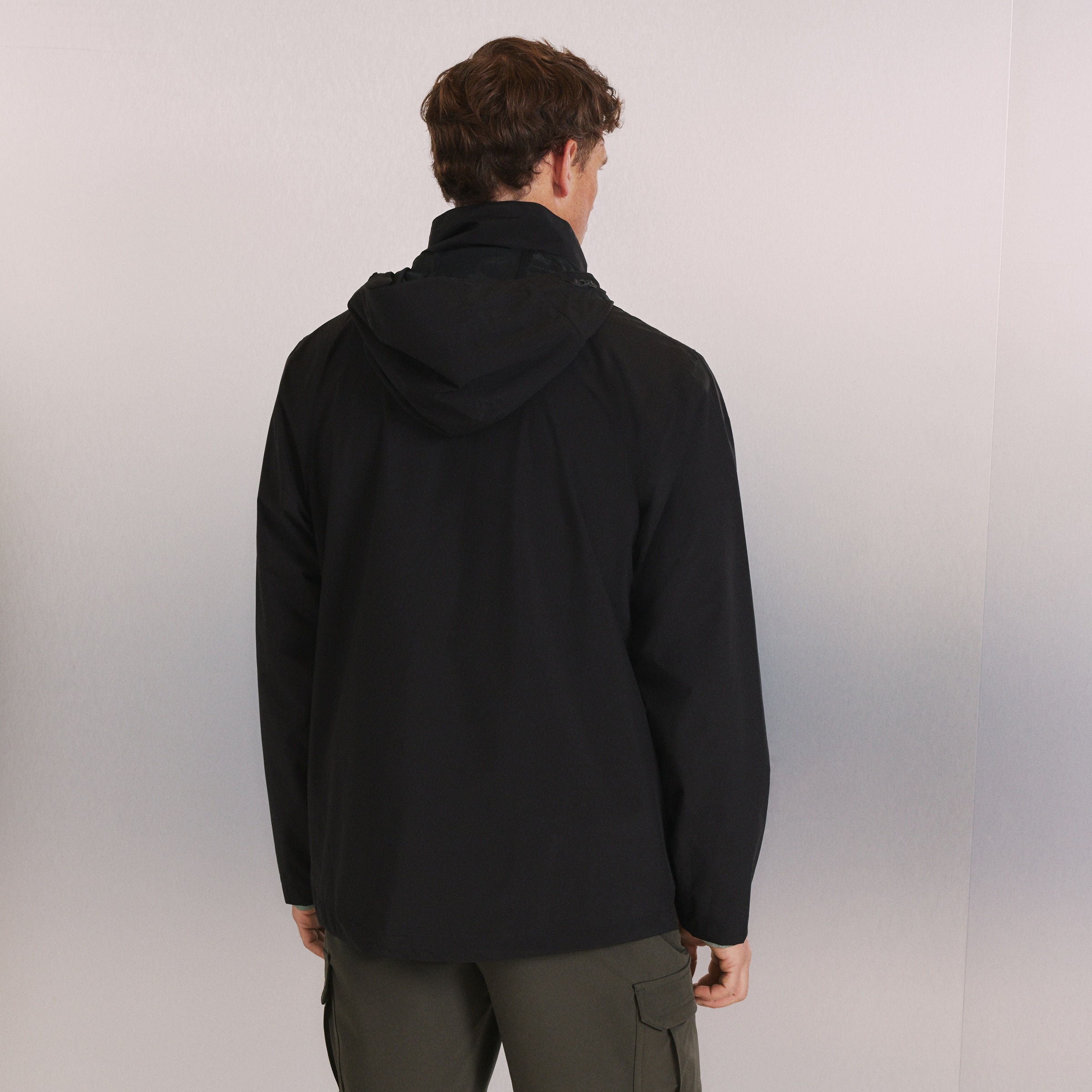 Impermeável 3K/3K de Montanha de Homem Preto-3