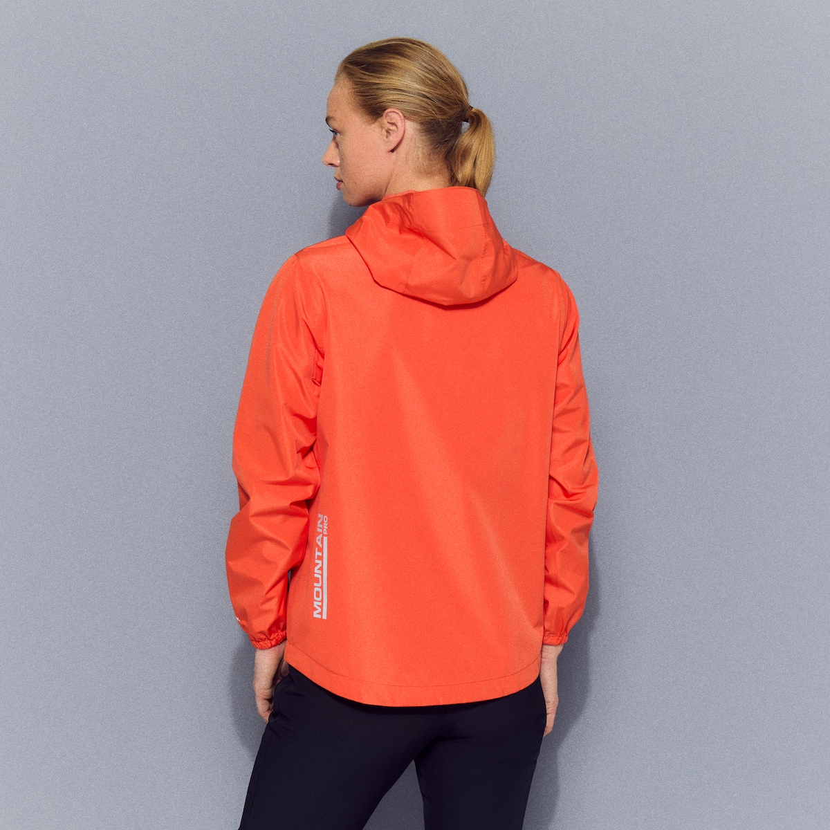 Impermeável 3K/3K de Montanha de Mulher Laranja-3