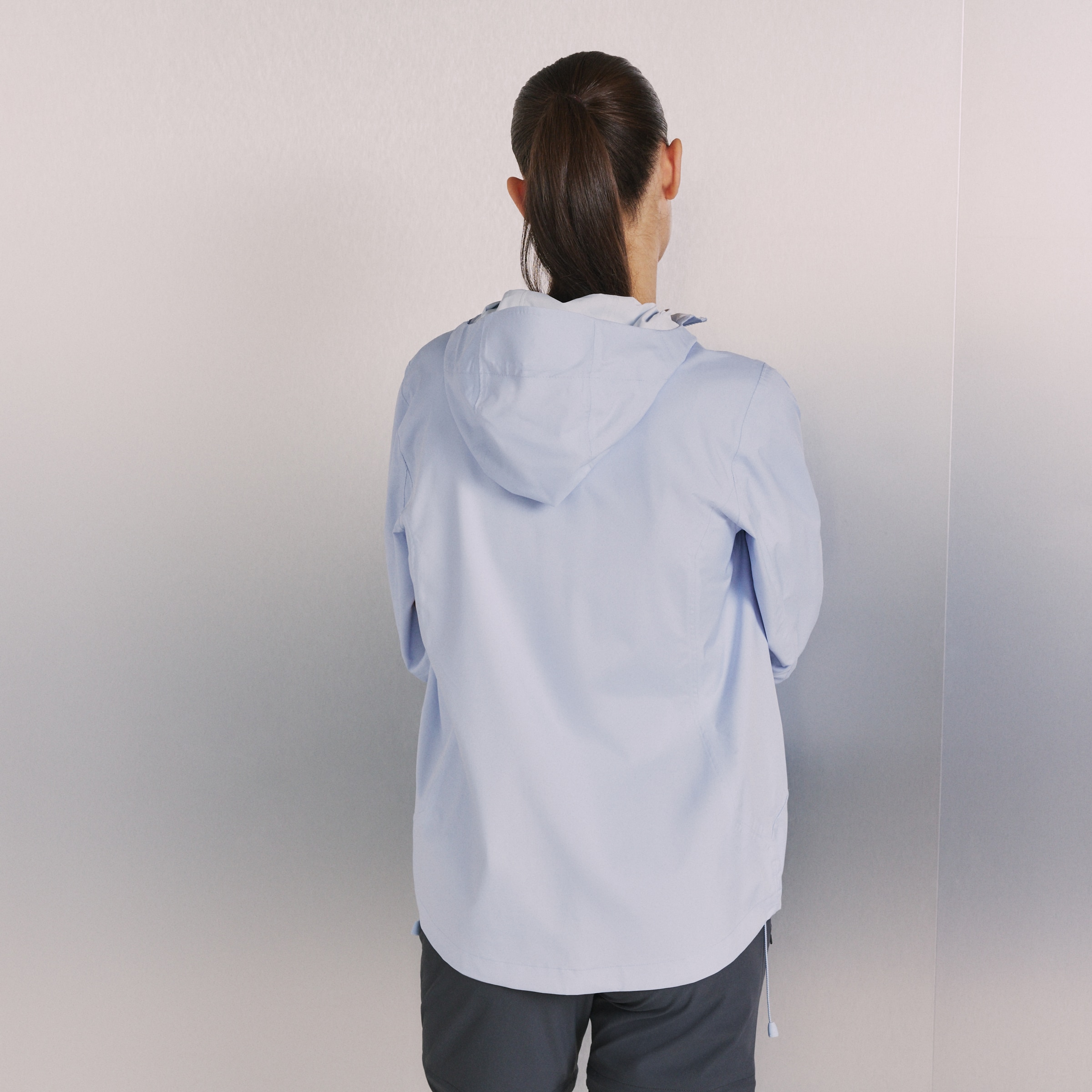 Casaco 2,5 L 10K/10K Impermeável de Montanha de Mulher Azul-2