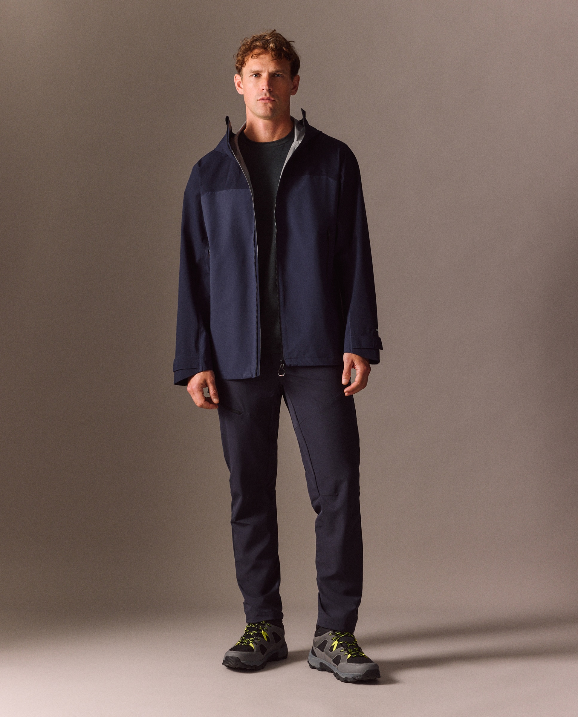 Impermeable de 2,5 capas 10k/10k de montaña de Mountain Pro de hombre - Azul marino Azul marino-3
