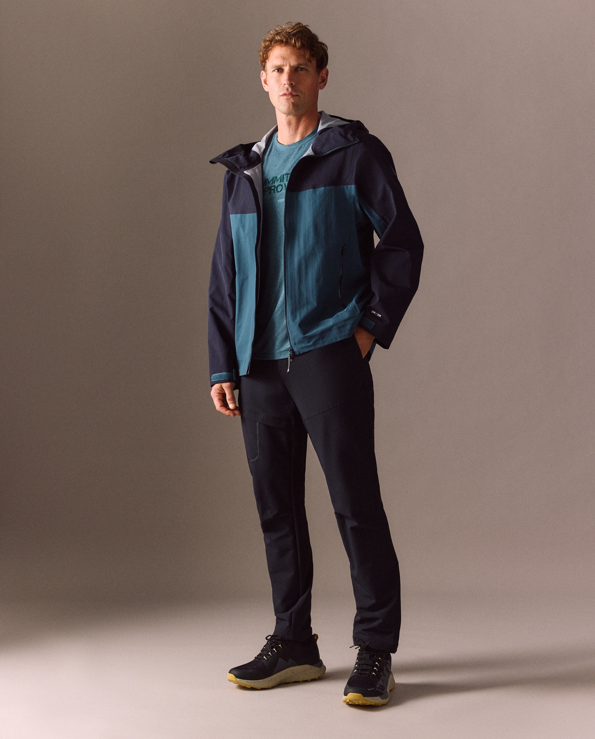 Impermeable de 3 capas 20k/20k de montaña de Mountain Pro de hombre - 400 Azul 400 Azul-2