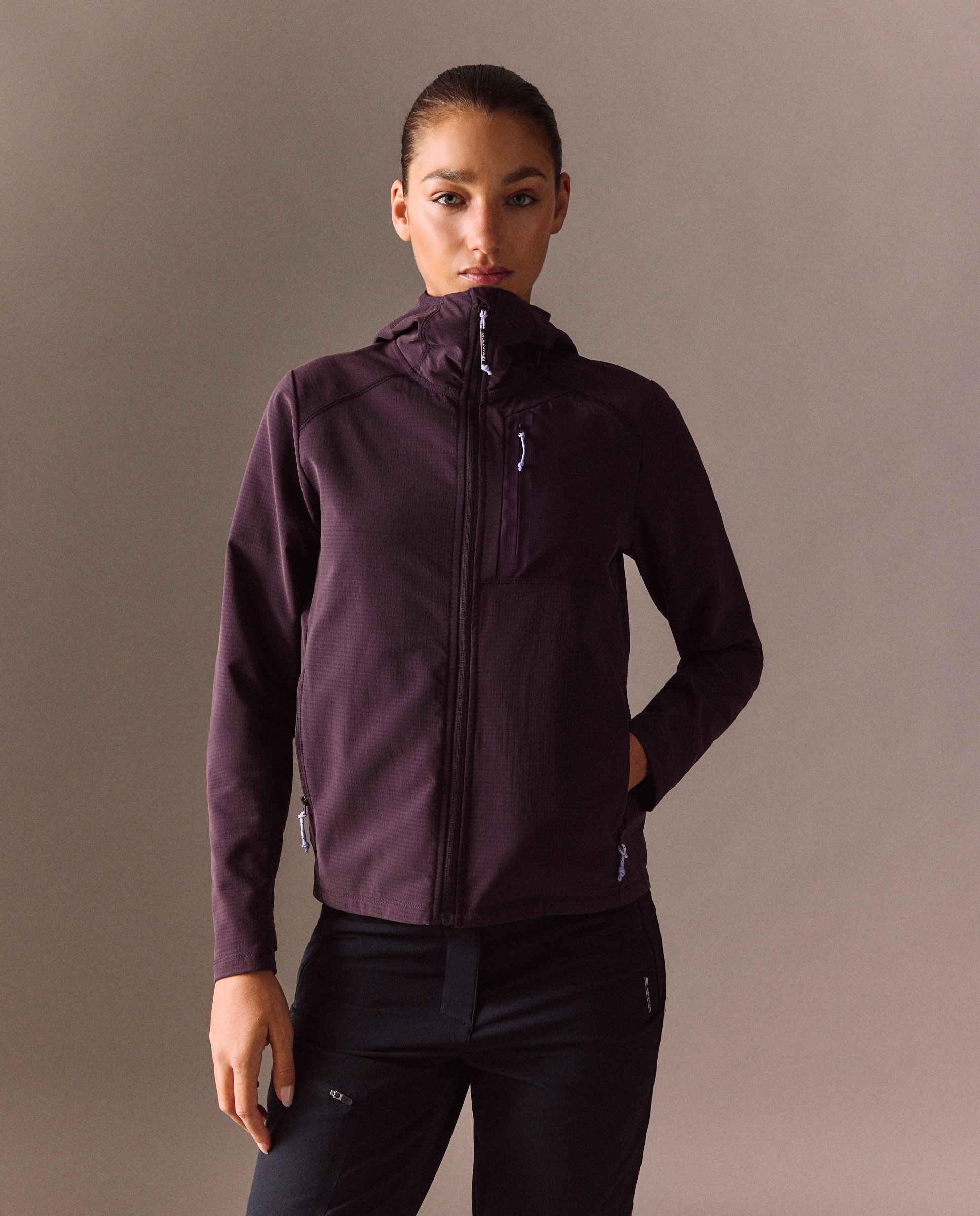 Sudadera de montaña de Mountain Pro de mujer - Burdeos Burdeos-1