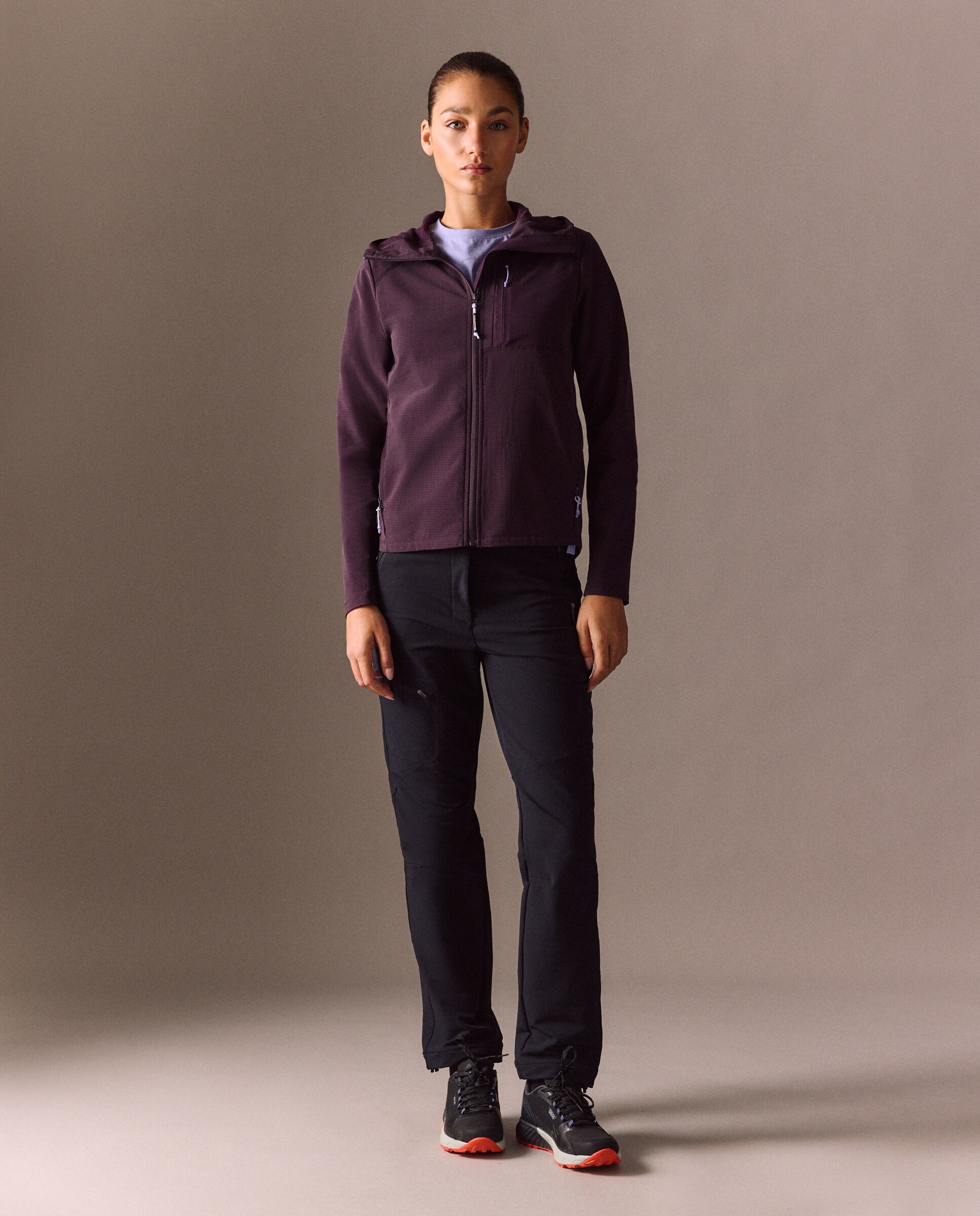 Sudadera de montaña de Mountain Pro de mujer - Burdeos Burdeos-2