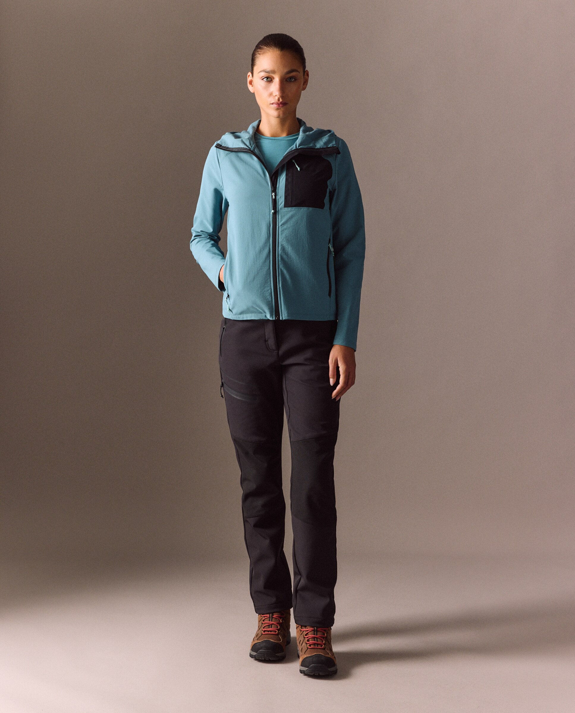 Sudadera de montaña de Mountain Pro de mujer - 450 Turquesa 450 Turquesa-2