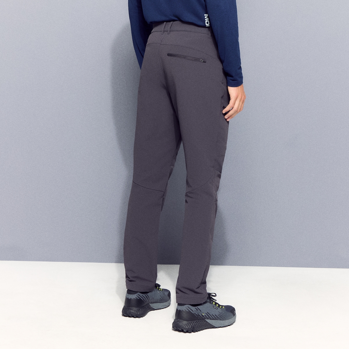 Calças de Montanha de Homem Cinzento-3