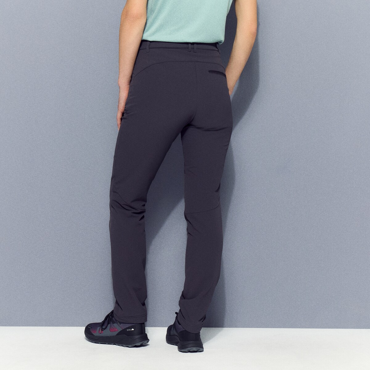 Calças de Montanha de Mulher Cinzento-3