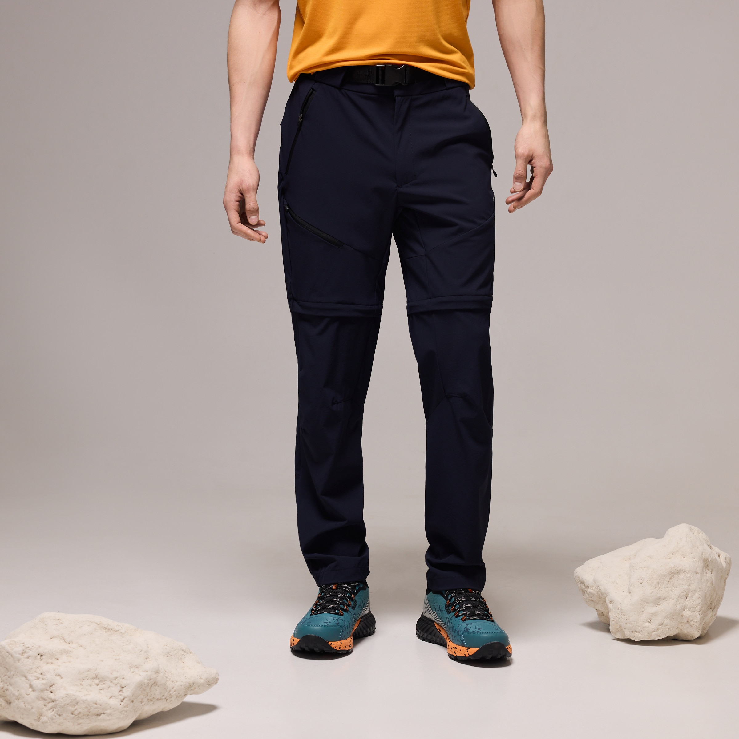 Pantalón de montaña de hombre Mountain Pro - Azul marino Azul marino-2